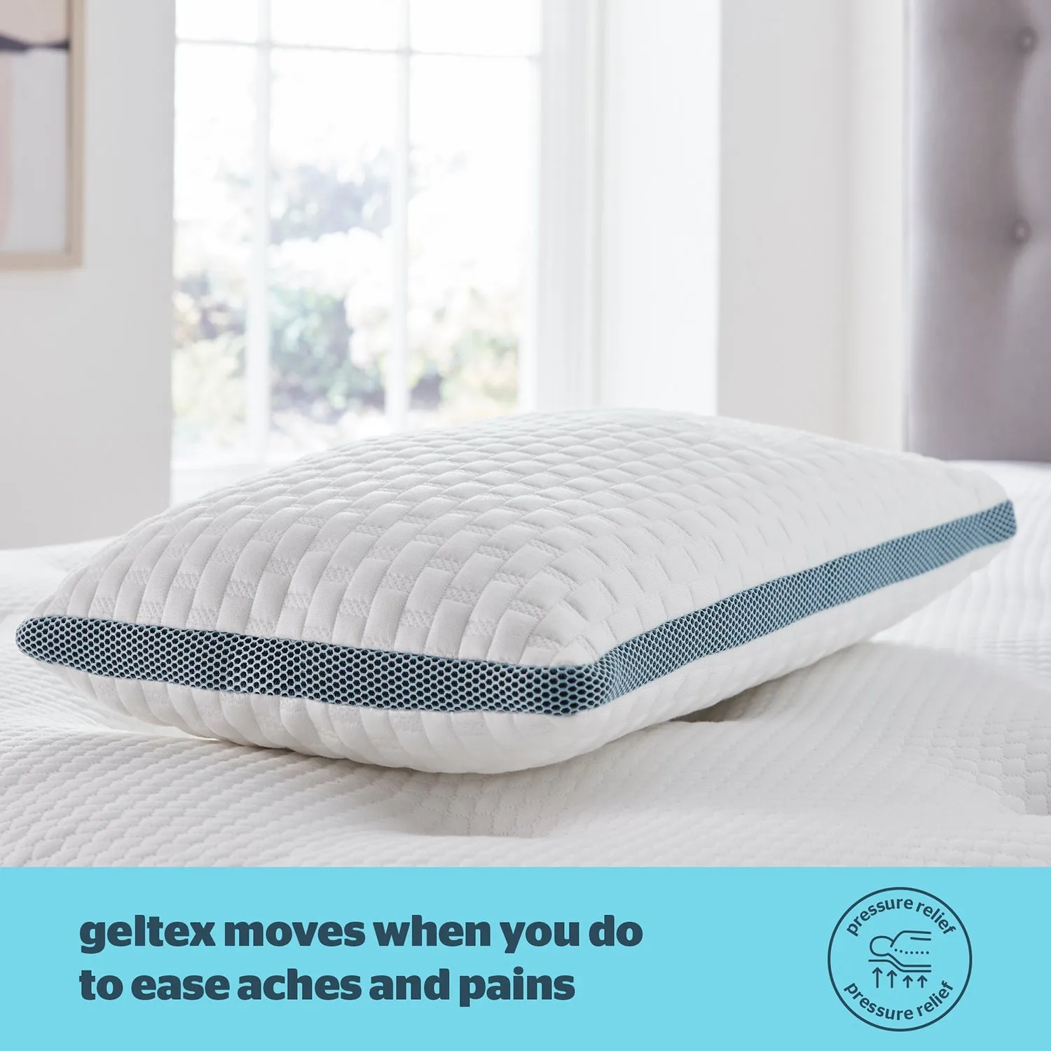 Silentnight Geltex Premier Firm Support Pillow - White alternate view