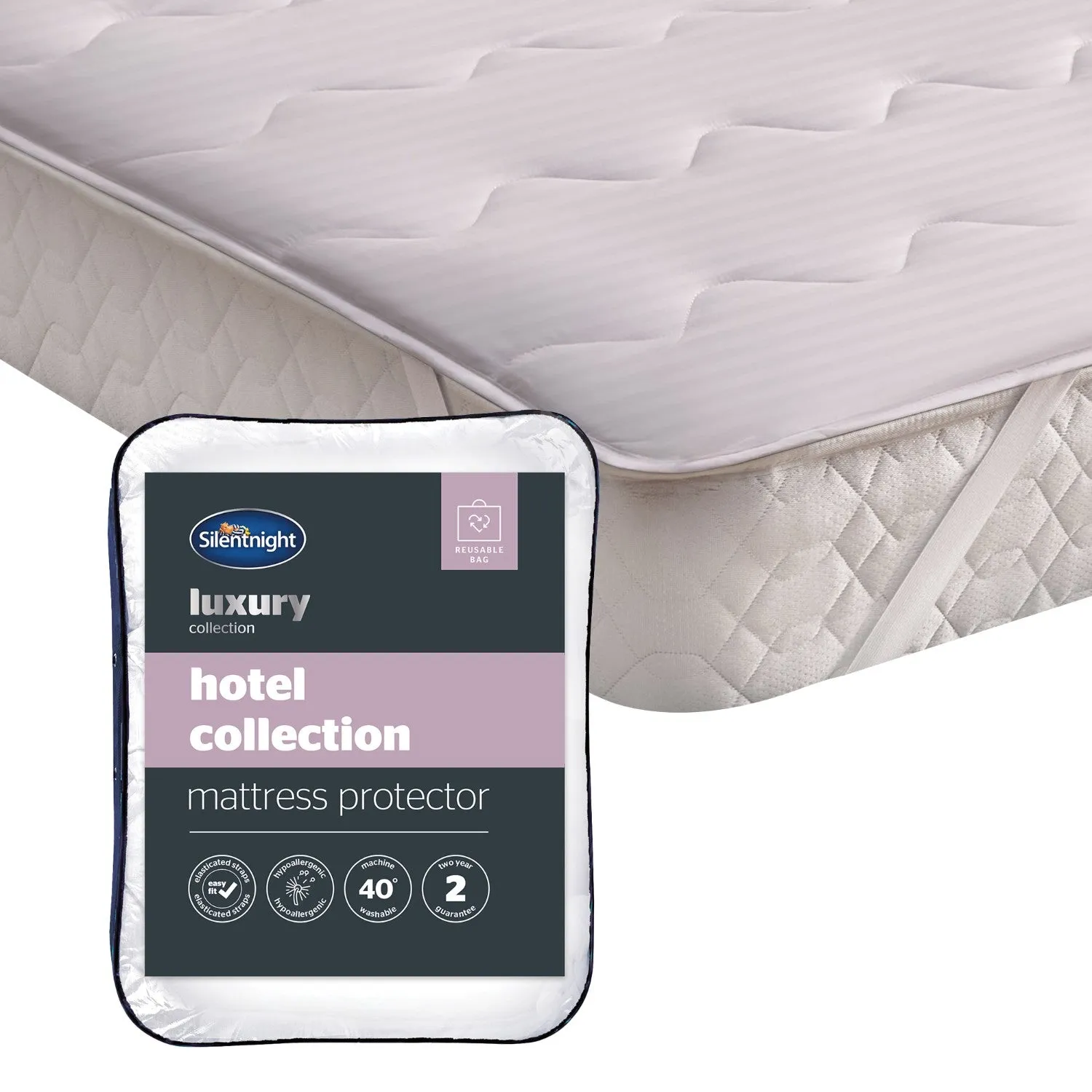 Silentnight Hotel Collection Single Mattress Protector - White product