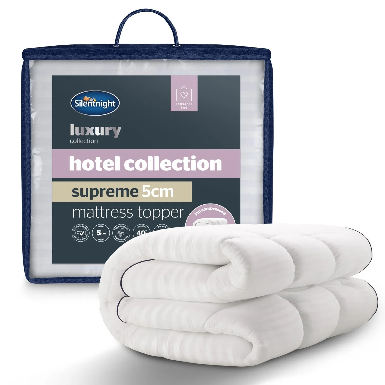 Silentnight Hotel Collection Single Mattress Topper - White product