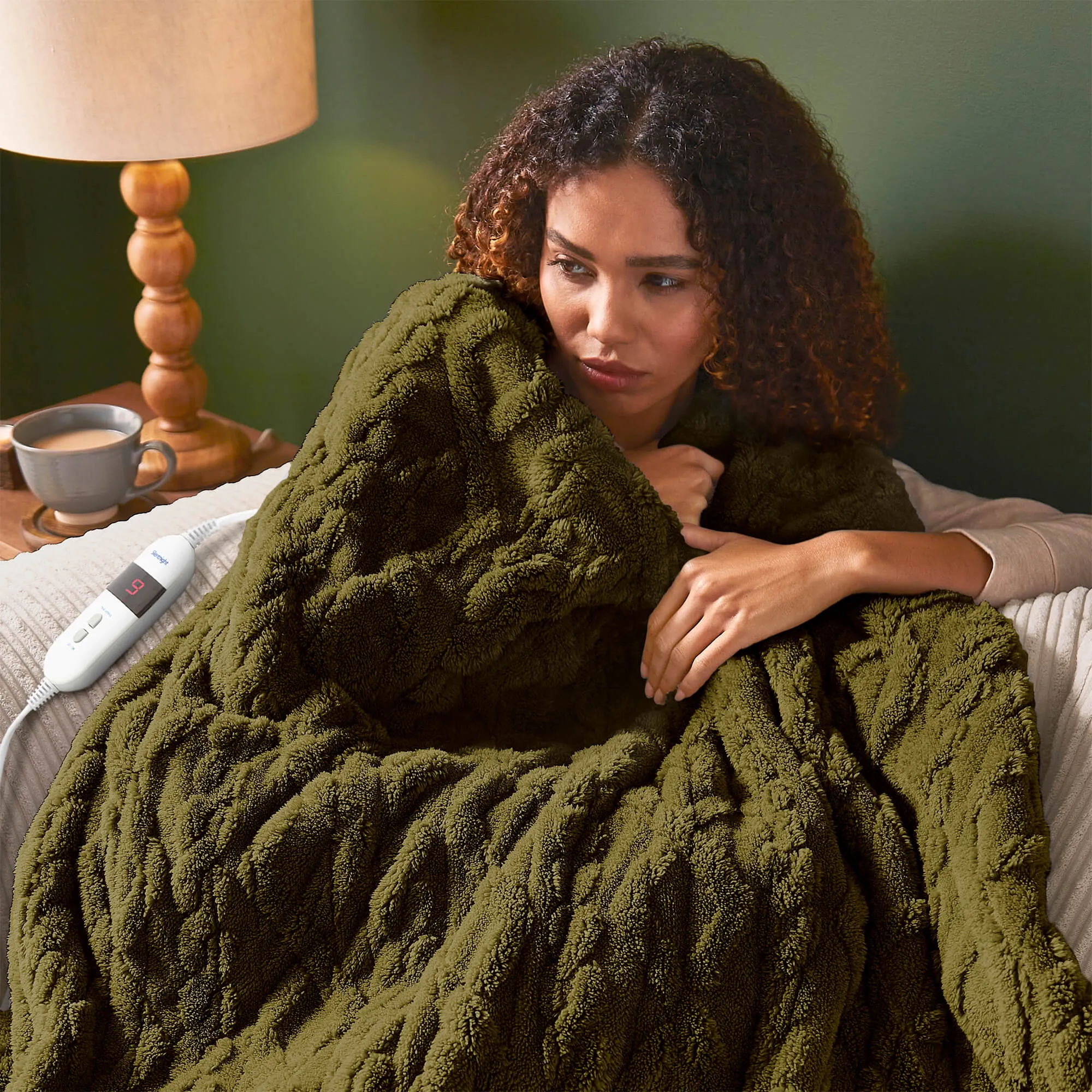 Silentnight Luxury Super Cosy Heated Throw - Green product