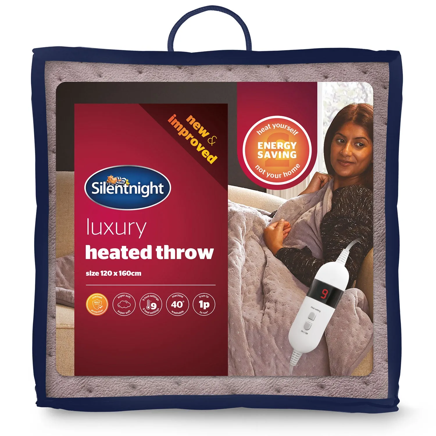 Silentnight Natural Comfort Control Heated Throw - Natural, Fleece product