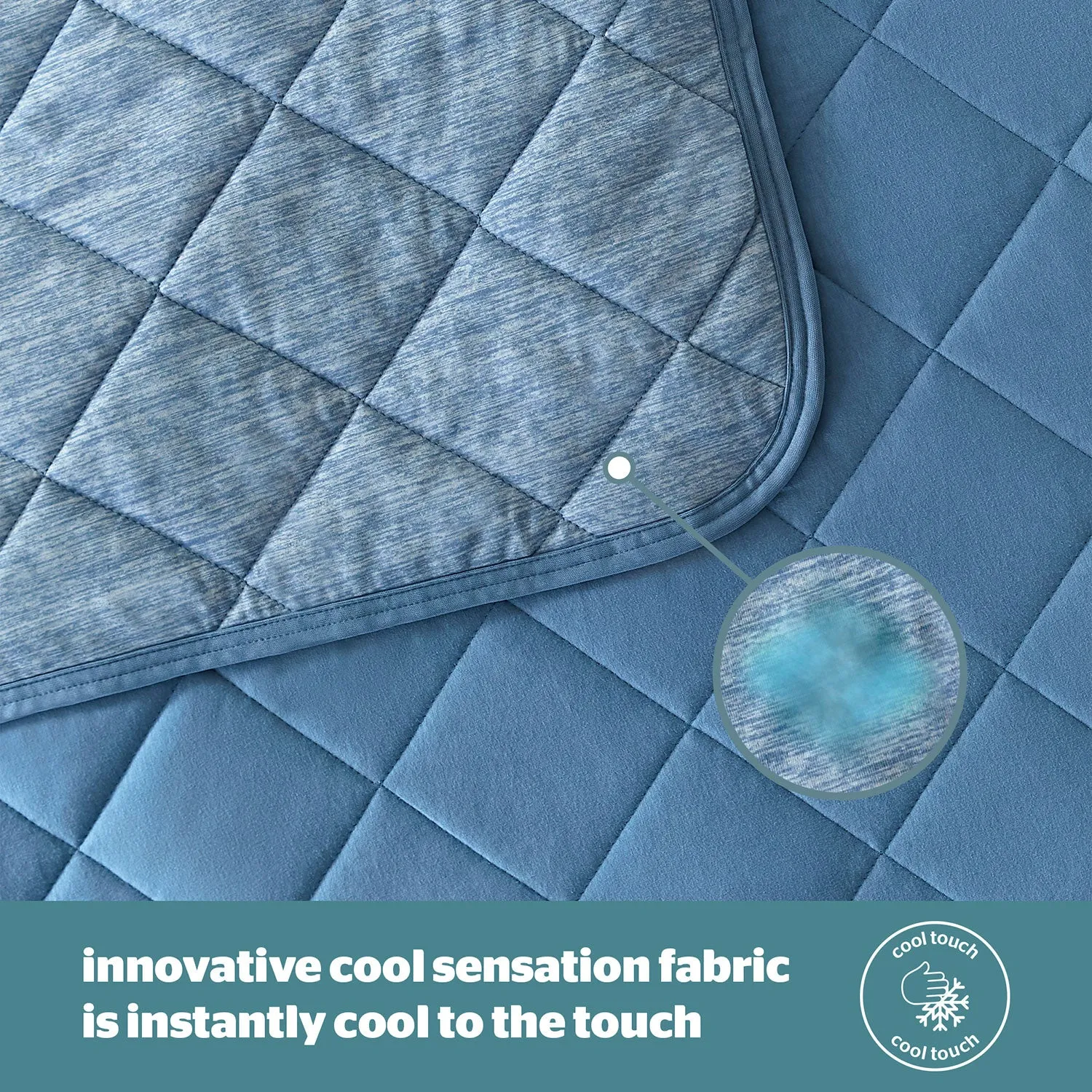Silentnight Restore Cooling Lightweight Blanket - Blue alternate view