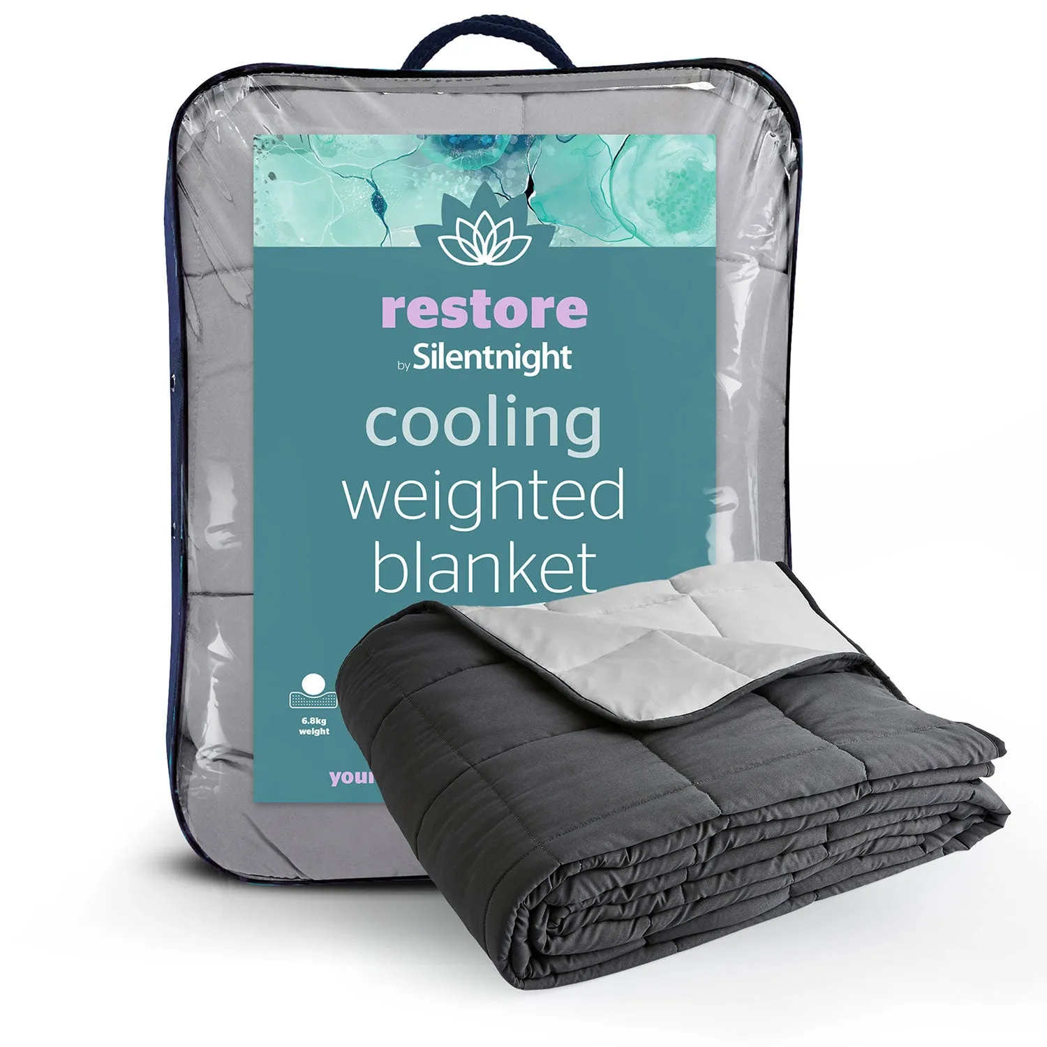 Silentnight Restore Cooling Weighted Blanket 6.8kg - Grey product