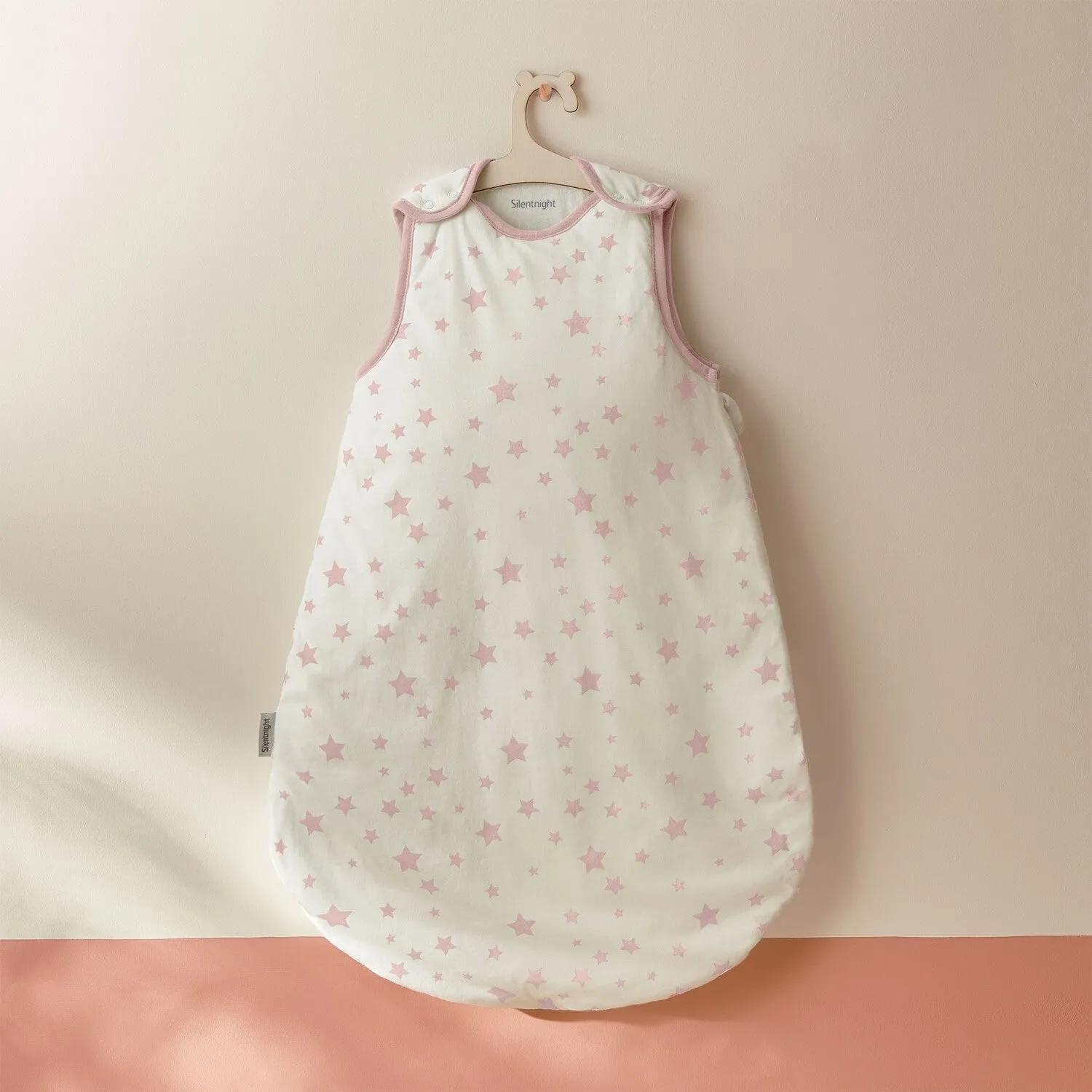 Silentnight Safe Nights Baby Sleeping Bag 2.5 Tog - Pink, Cotton product