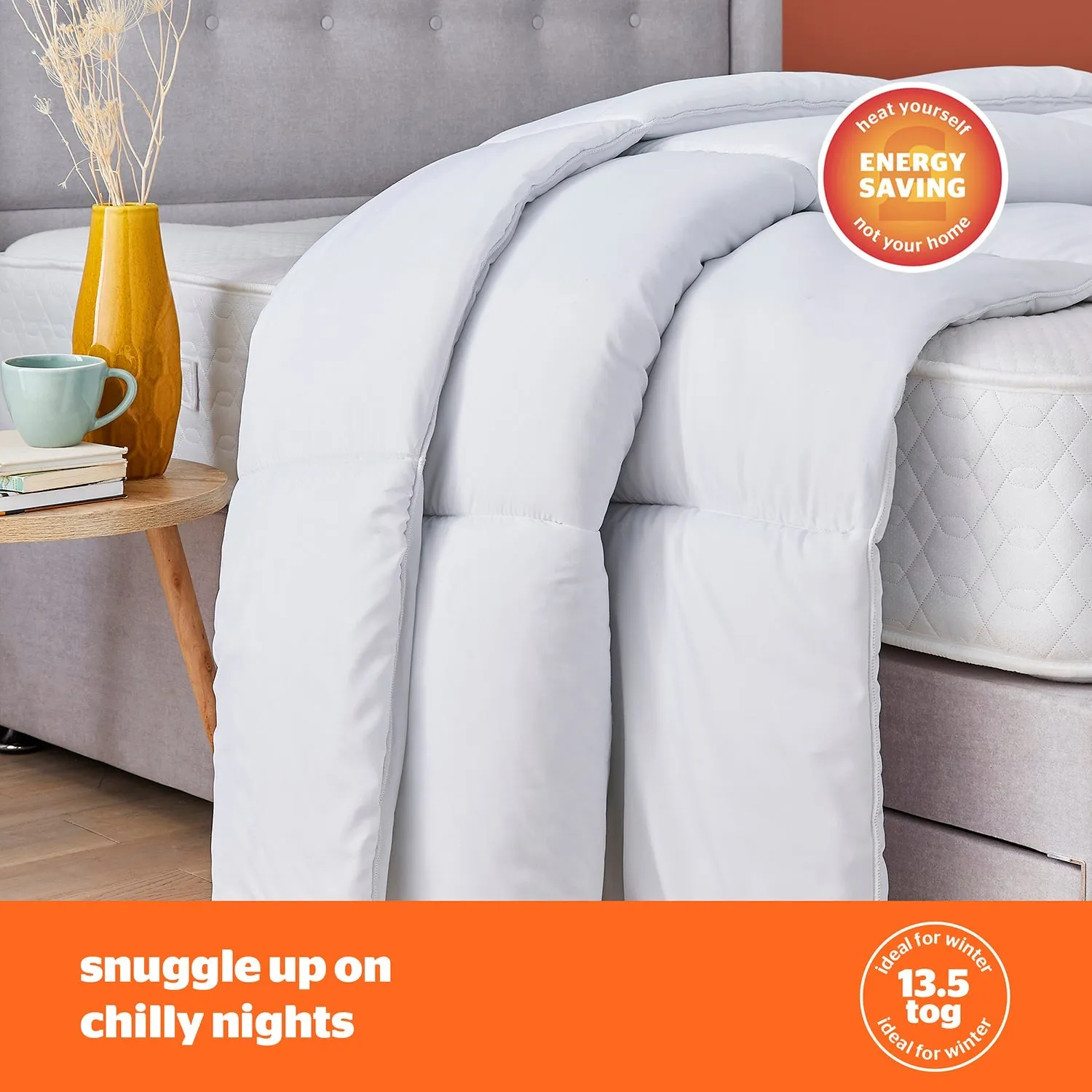Silentnight So Snug Single Duvet 13.5 Tog - White alternate view