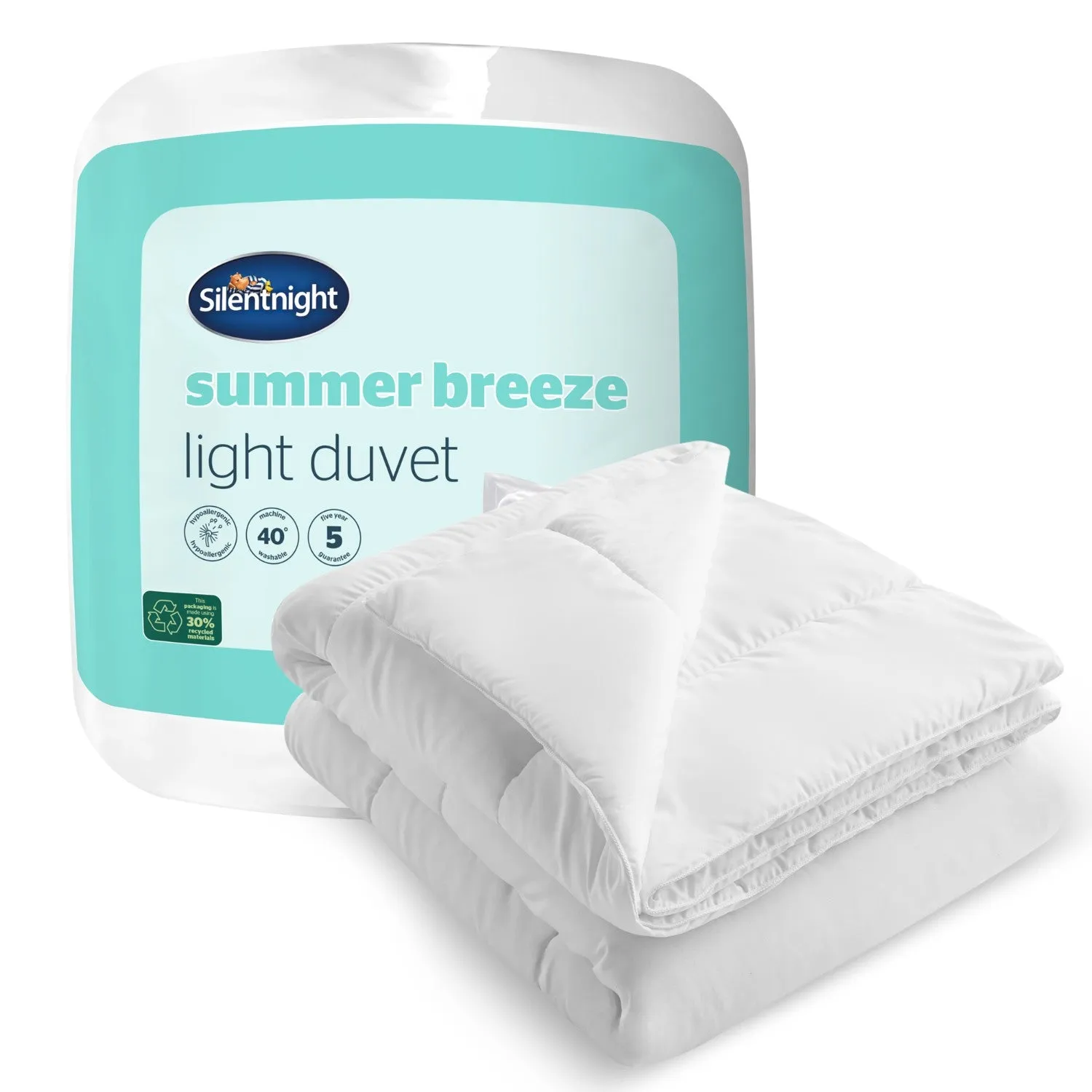 Silentnight Summer Breeze Single 4.5 Tog Duvet - White product