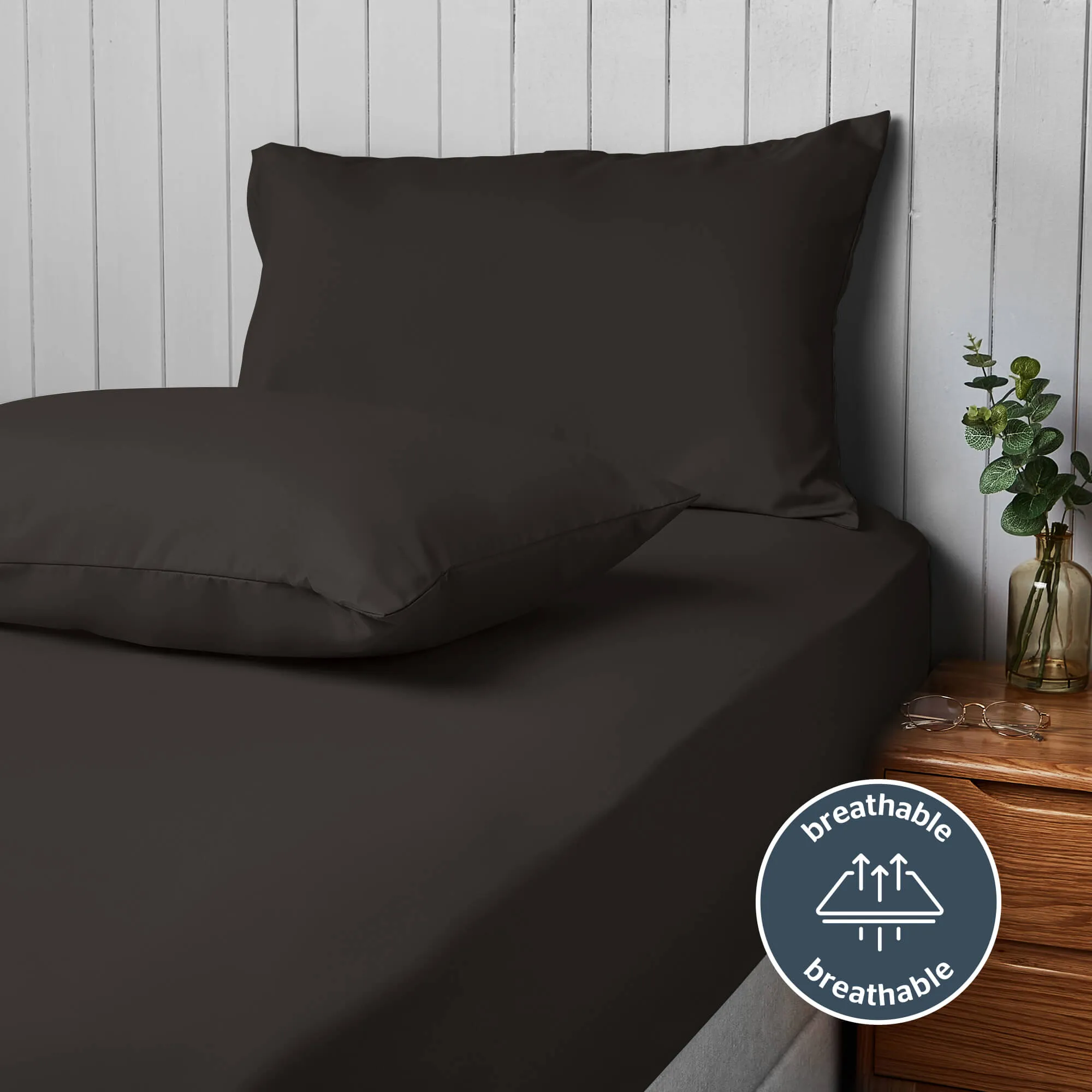 Silentnight Supersoft Housewife Pillowcase Pair - Black product