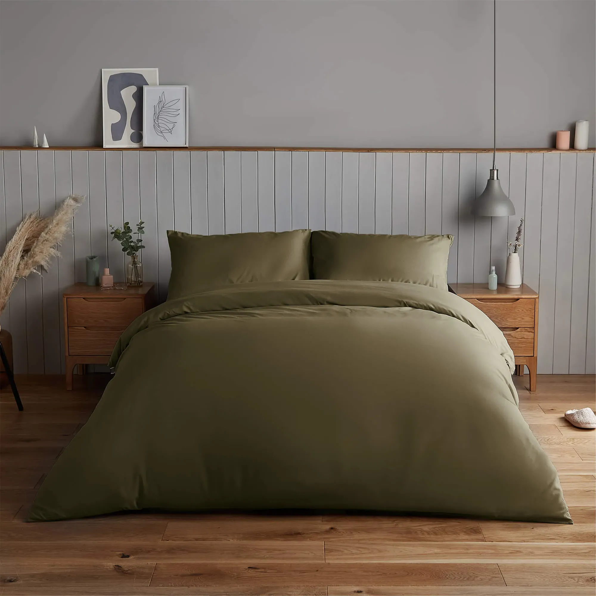 Silentnight Supersoft Single Duvet Set - Olive Green, Microfibre product