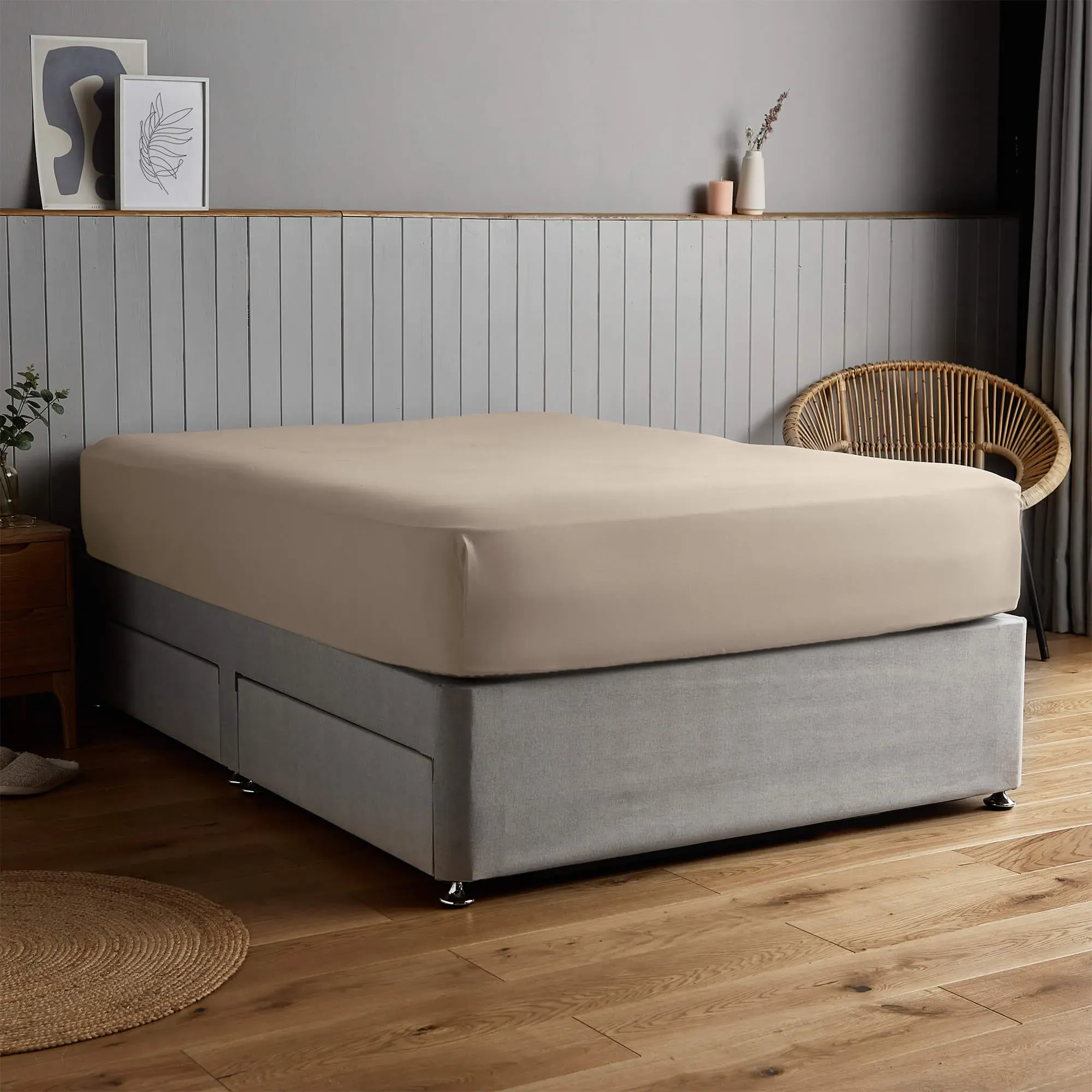 Silentnight Supersoft Single Fitted Sheet - Natural product