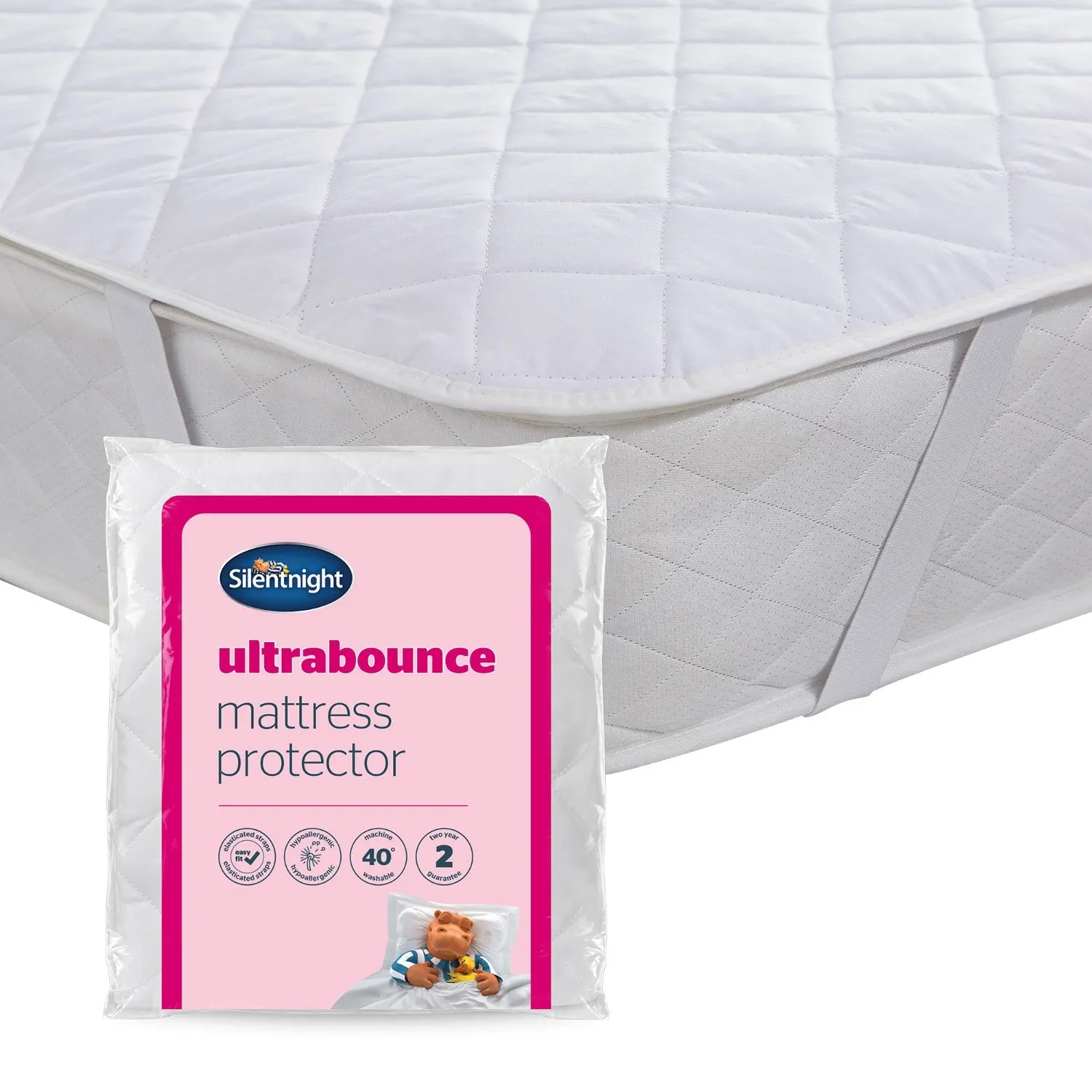 Silentnight Ultra Bounce Single Mattress Protector - White product