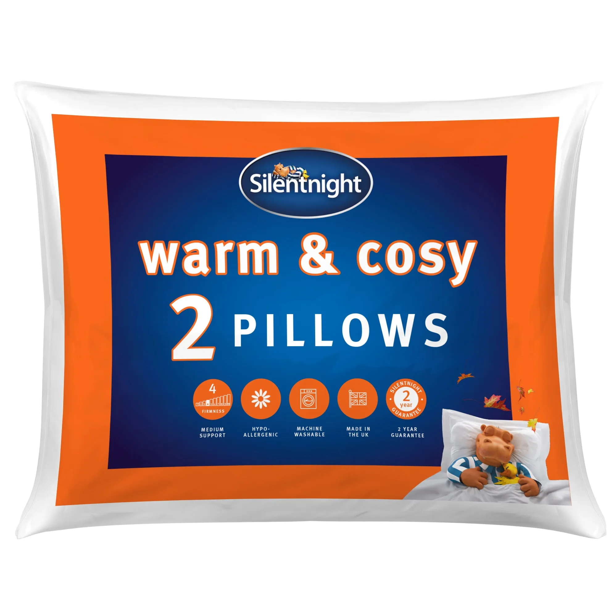 Silentnight Warm & Cosy Medium Support Pillow Pair - White product