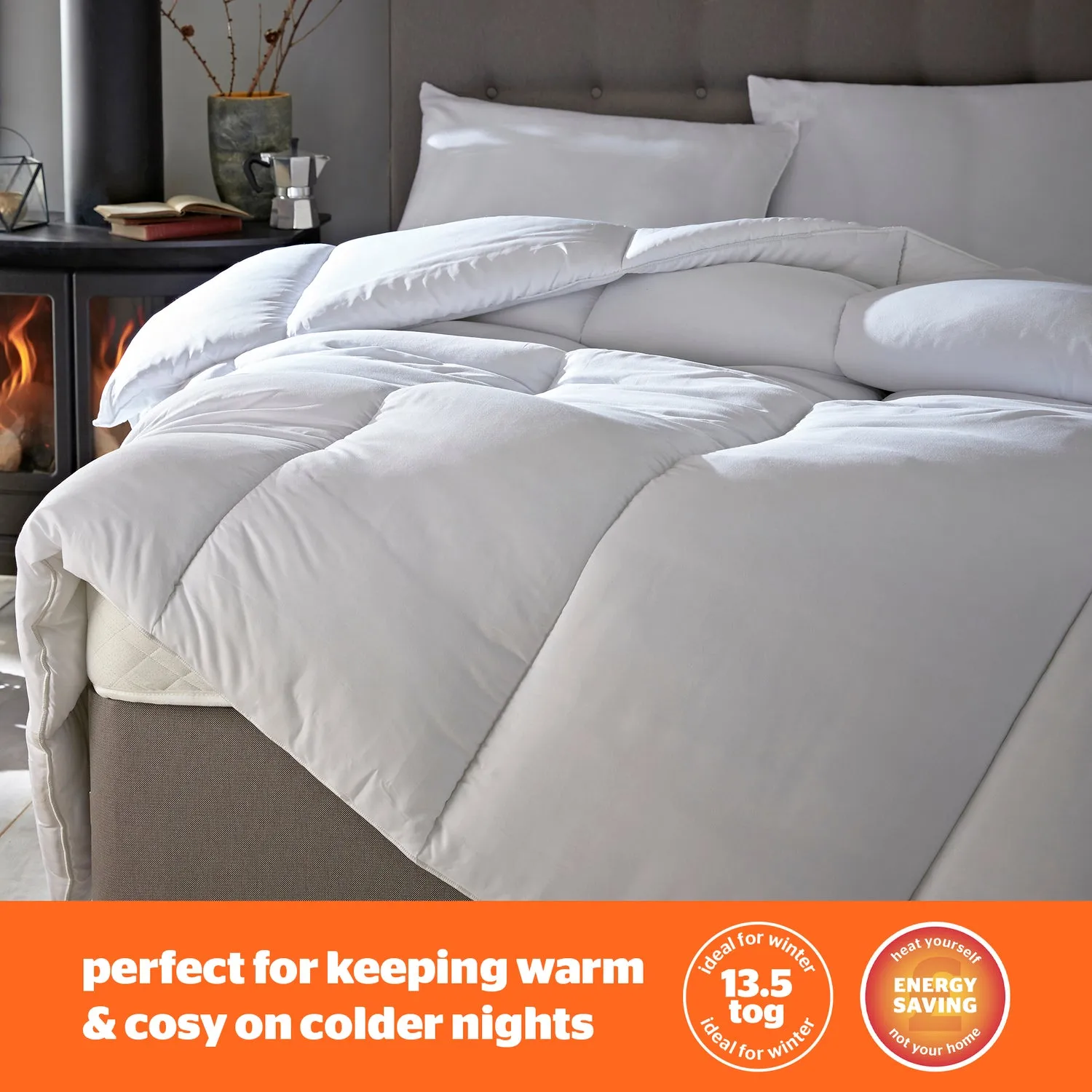 Silentnight Warm & Cosy Single Duvet 13.5 Tog - White alternate view