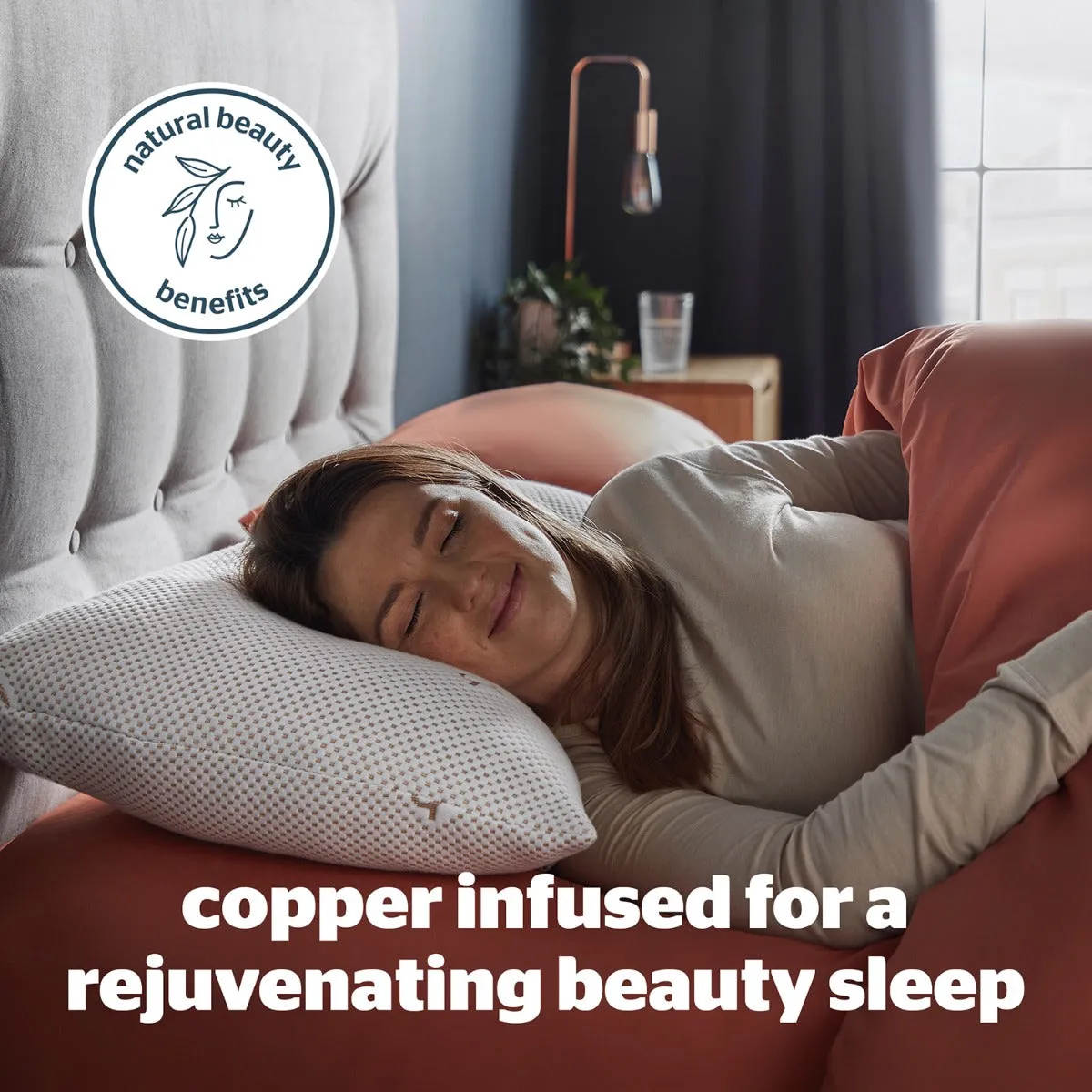 Silentnight Wellbeing Copper Infused Pillow - Medium Support alternate view