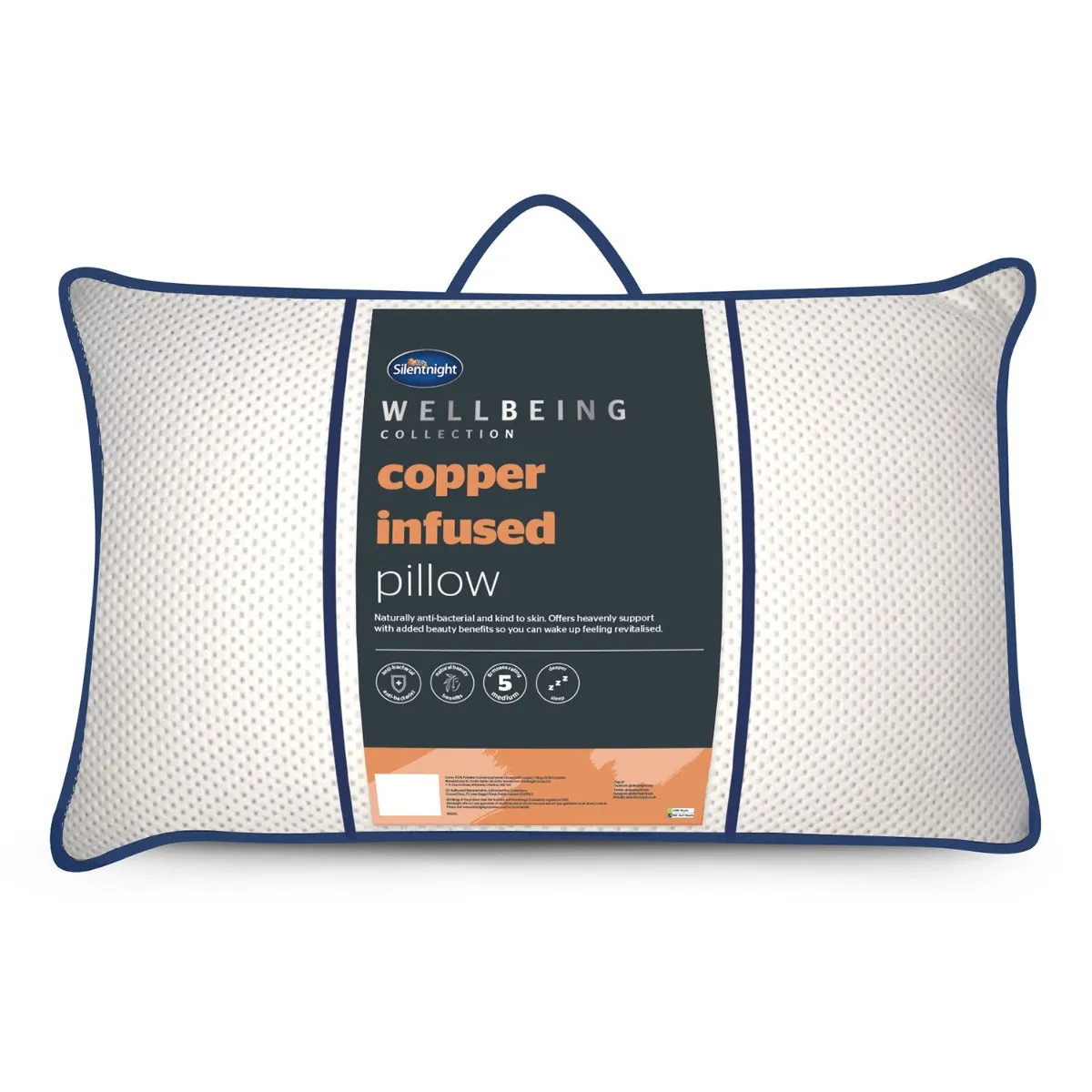 Silentnight Wellbeing Copper Infused Pillow - Medium Support product