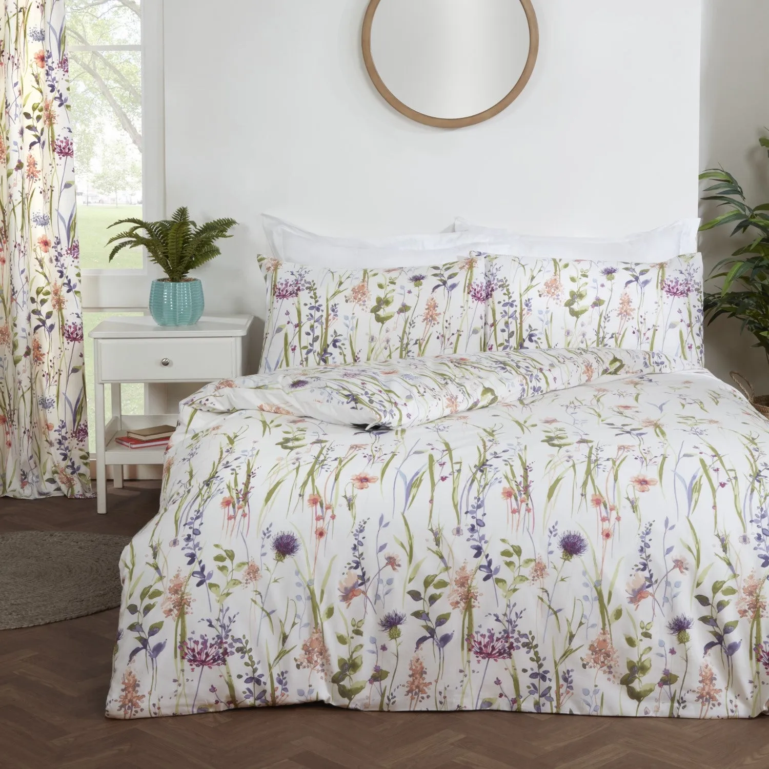 Single Duvet Set Reversible - Multi, Polycotton image