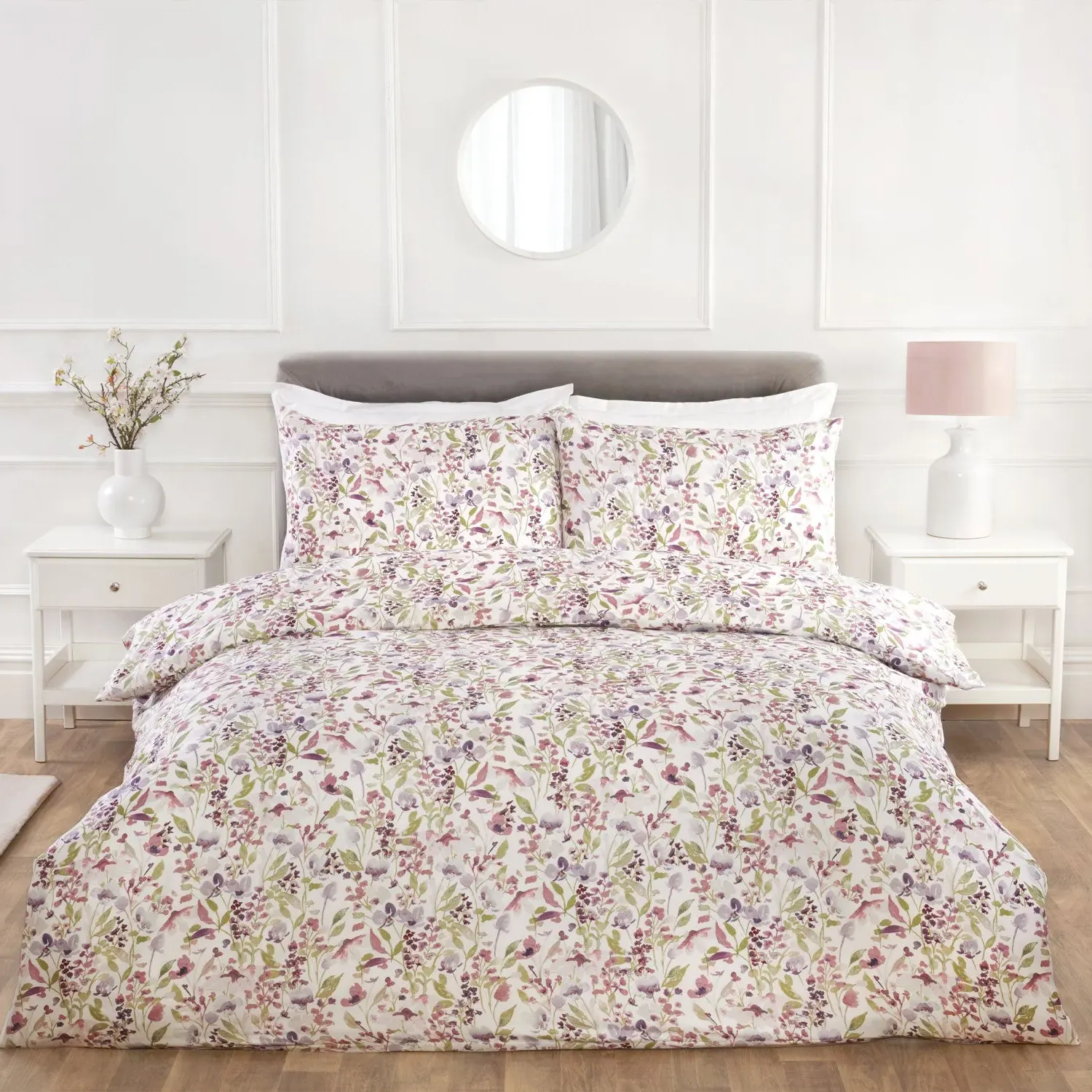 Single Duvet Set Reversible - Purple
