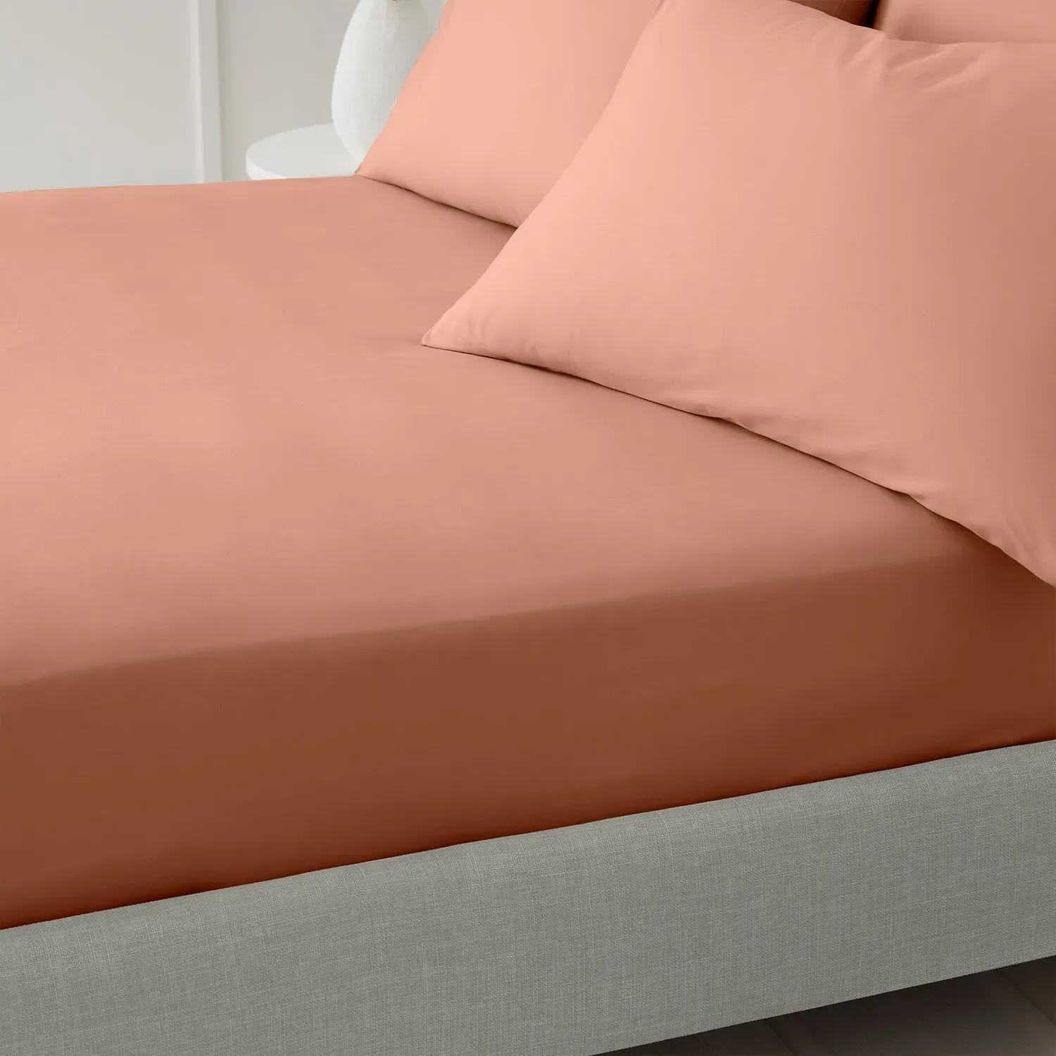 Single Fitted Sheet 200TC - Pink, Cotton Percale image