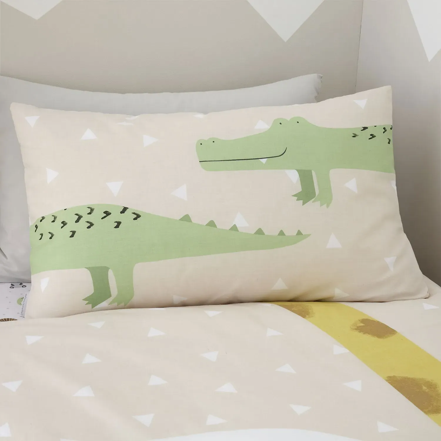 Single Reversible Duvet Set - Natural, Cotton