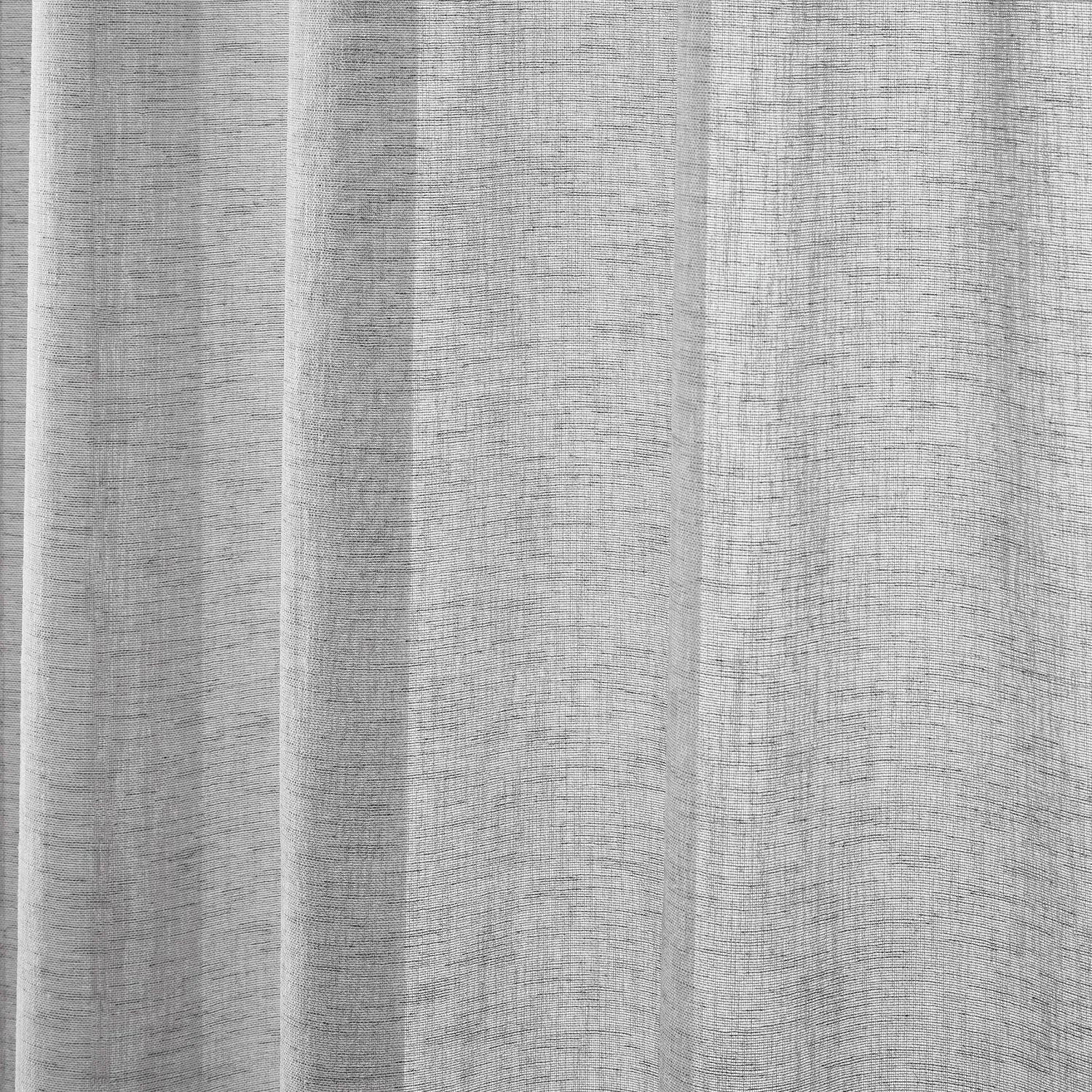 Single Voile Panel with Slot Top - Grey, Polyester