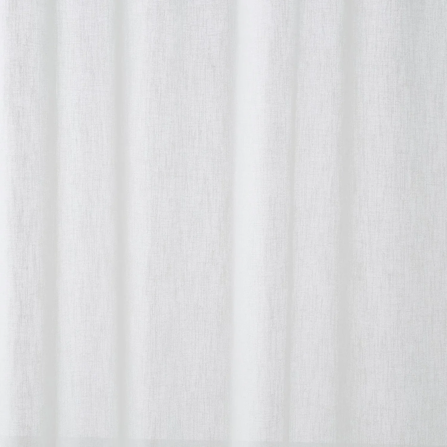 Single Voile Panel with Slot Top - White, Polyester