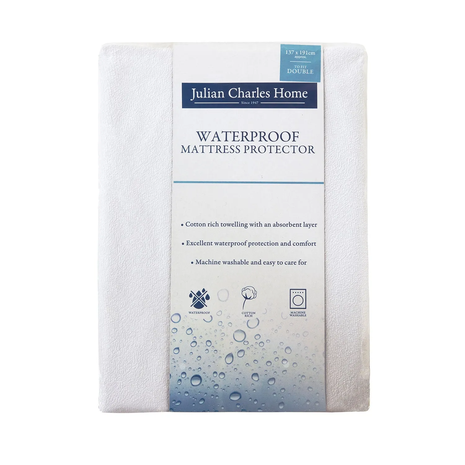 Single Waterproof Mattress Protector - White product