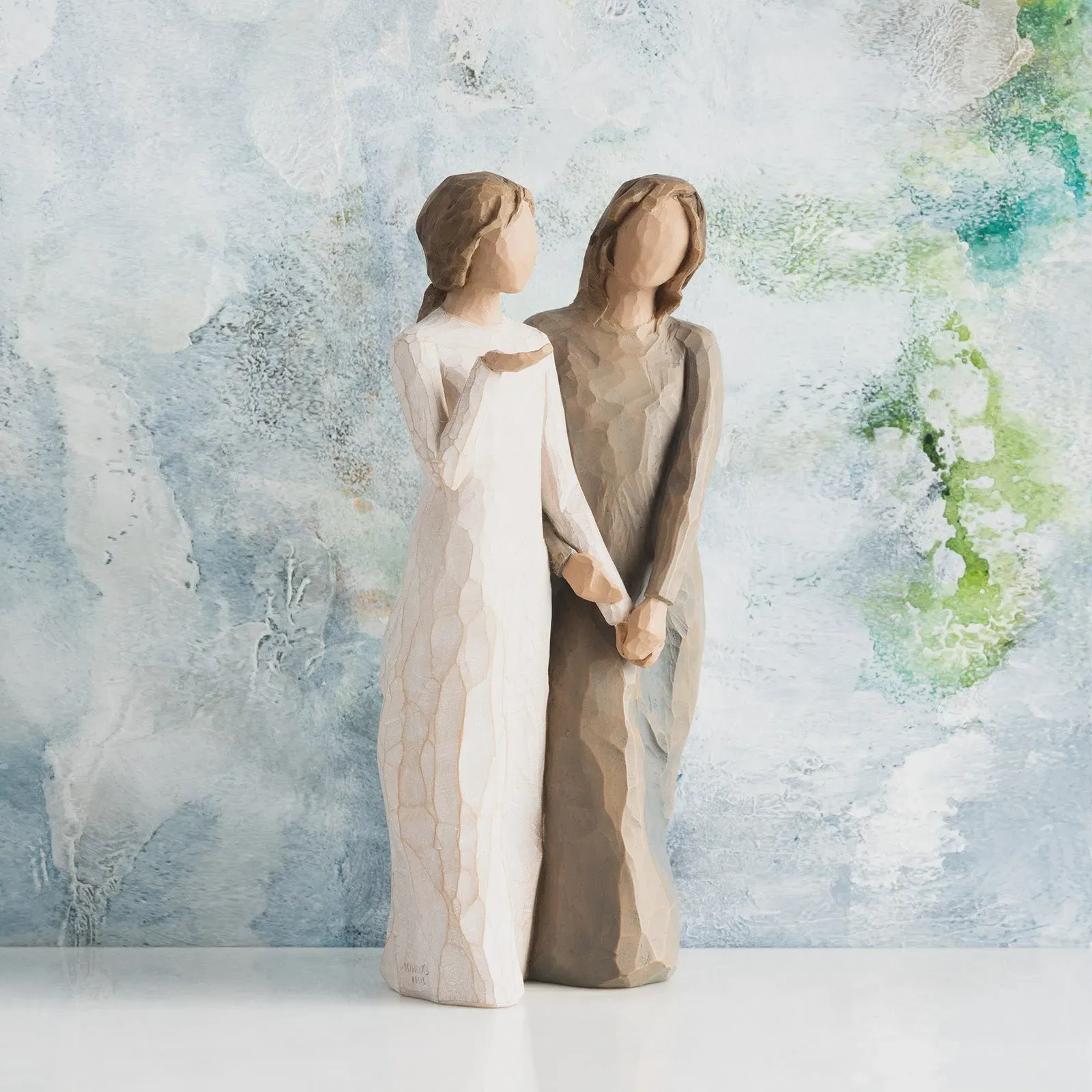 Sister Friendship Figurine - White, Cast Stone image
