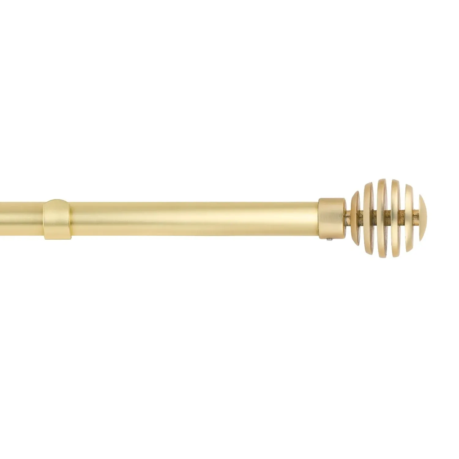 Sliced Extendable Curtain Pole 1.2-2.1m - Matt Gold, Metal product