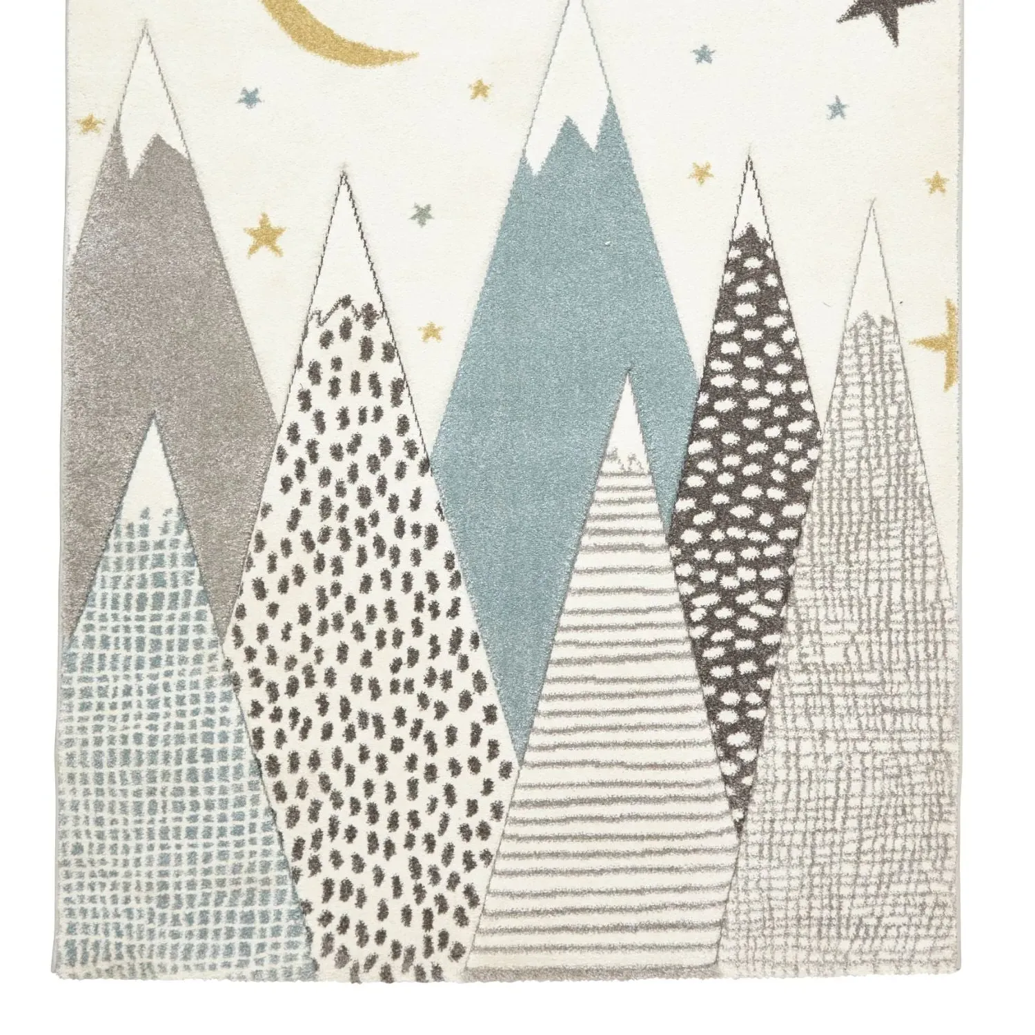 Small Mountain Design Rug - Blue, Polypropylene image