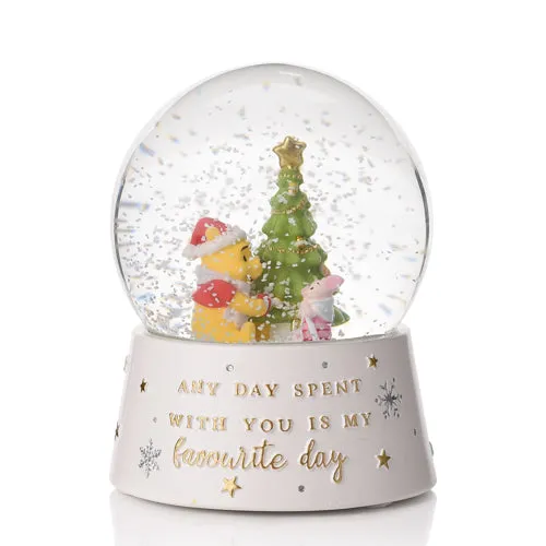 Snow Globe with Figurines - White, Glass