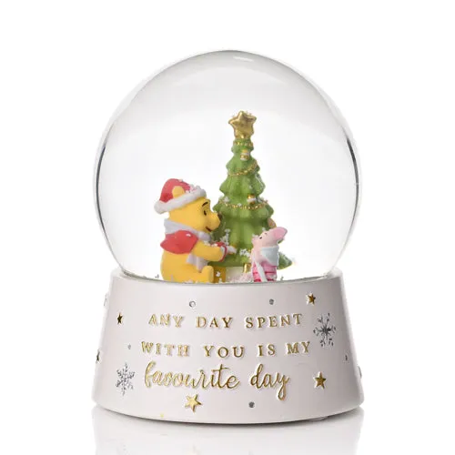 Snow Globe with Figurines - White, Glass image