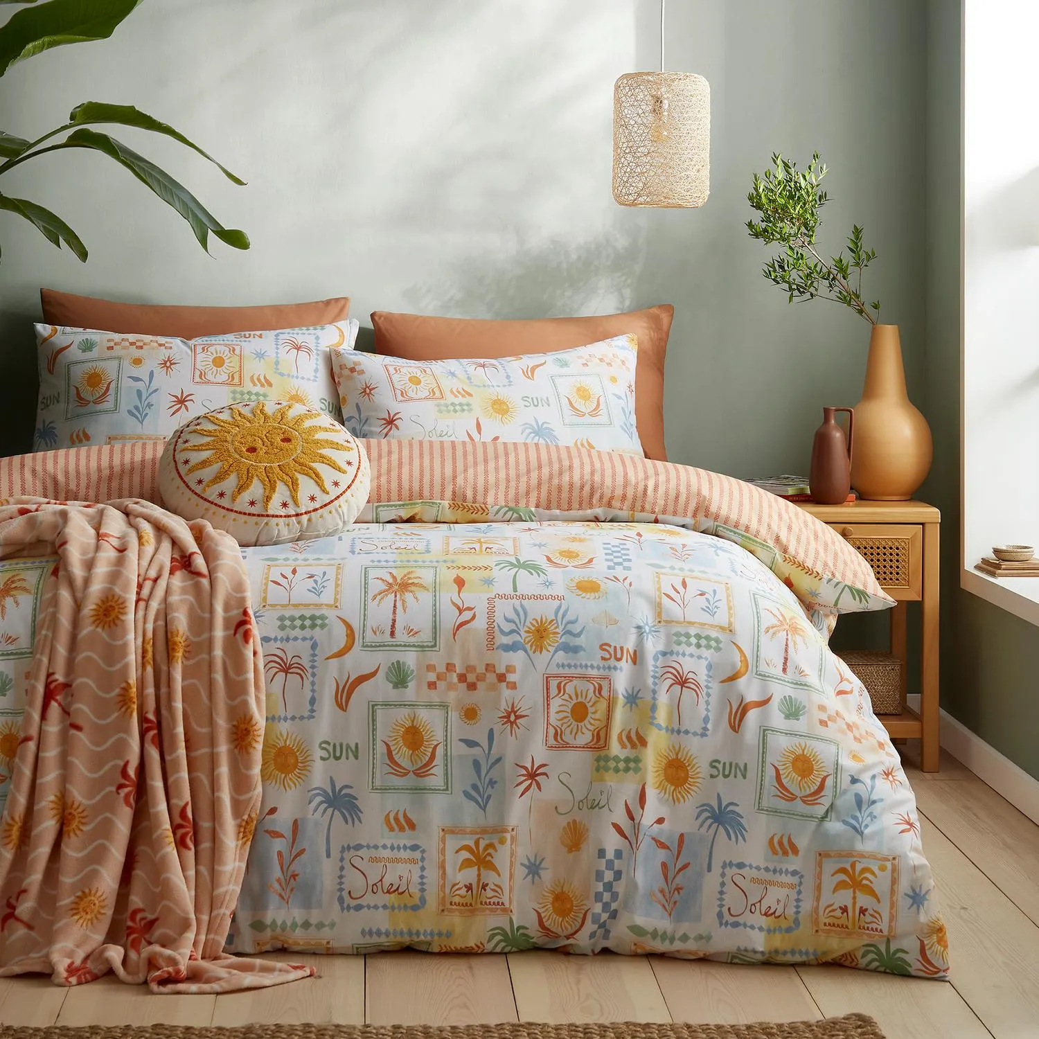 Soleil Single Reversible Duvet Set - Multi product