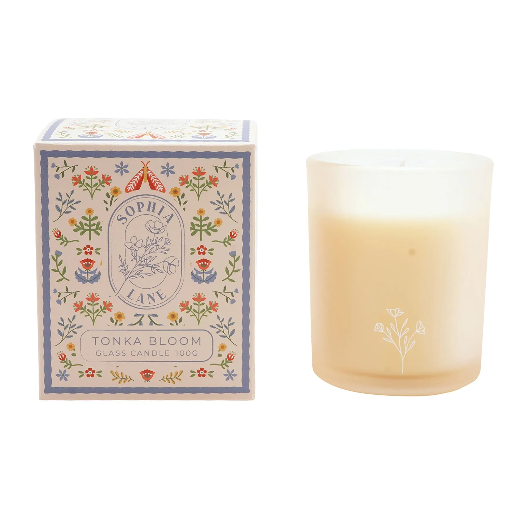 Sophia Lane Tonka Bloom Floral Candle 100g - Yellow product