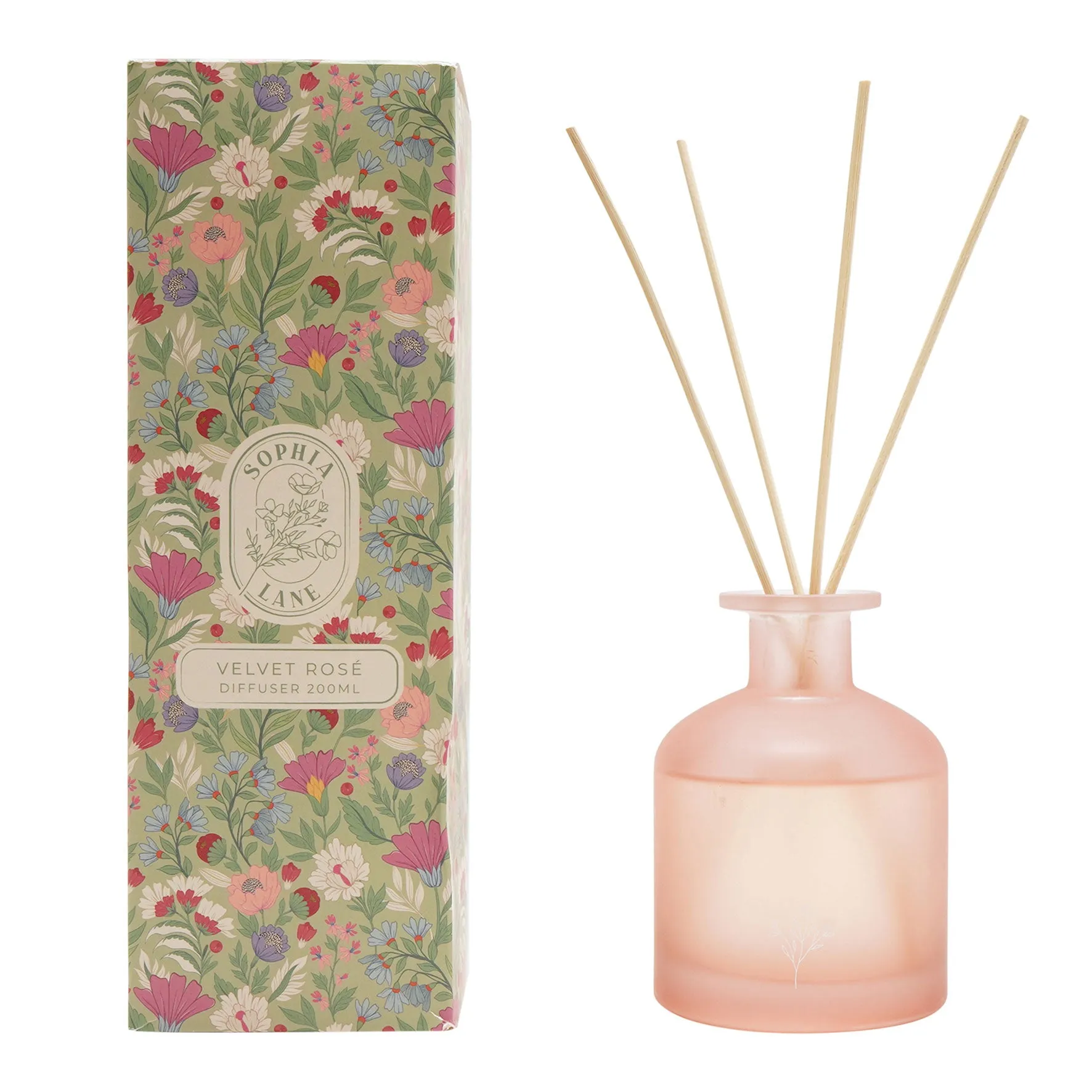 Sophia Lane Velvet Rose Floral Reed Diffuser - Pink product
