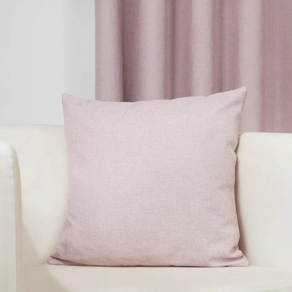 Square Cushion Slub Texture - Pink, Fabric