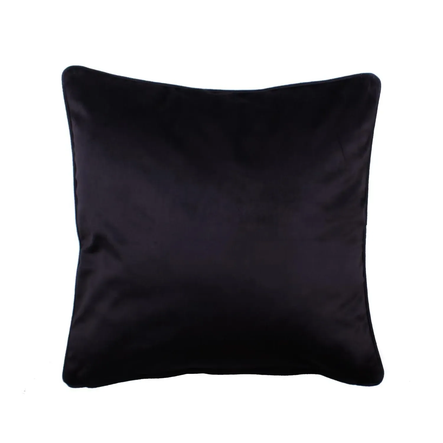 Square Cushion with Print - Orange, Velvet image