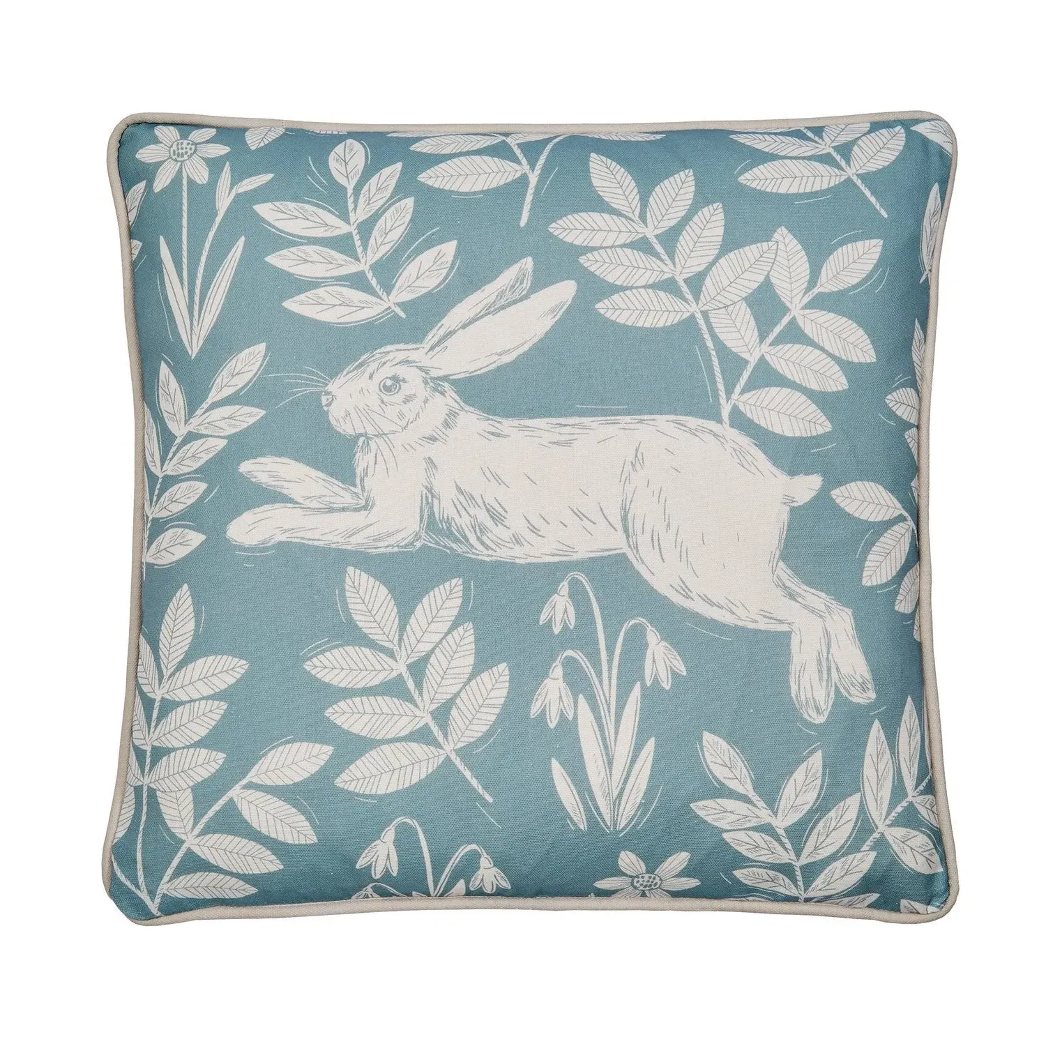 Square Outdoor Cushion Reversible - Blue, Cotton
