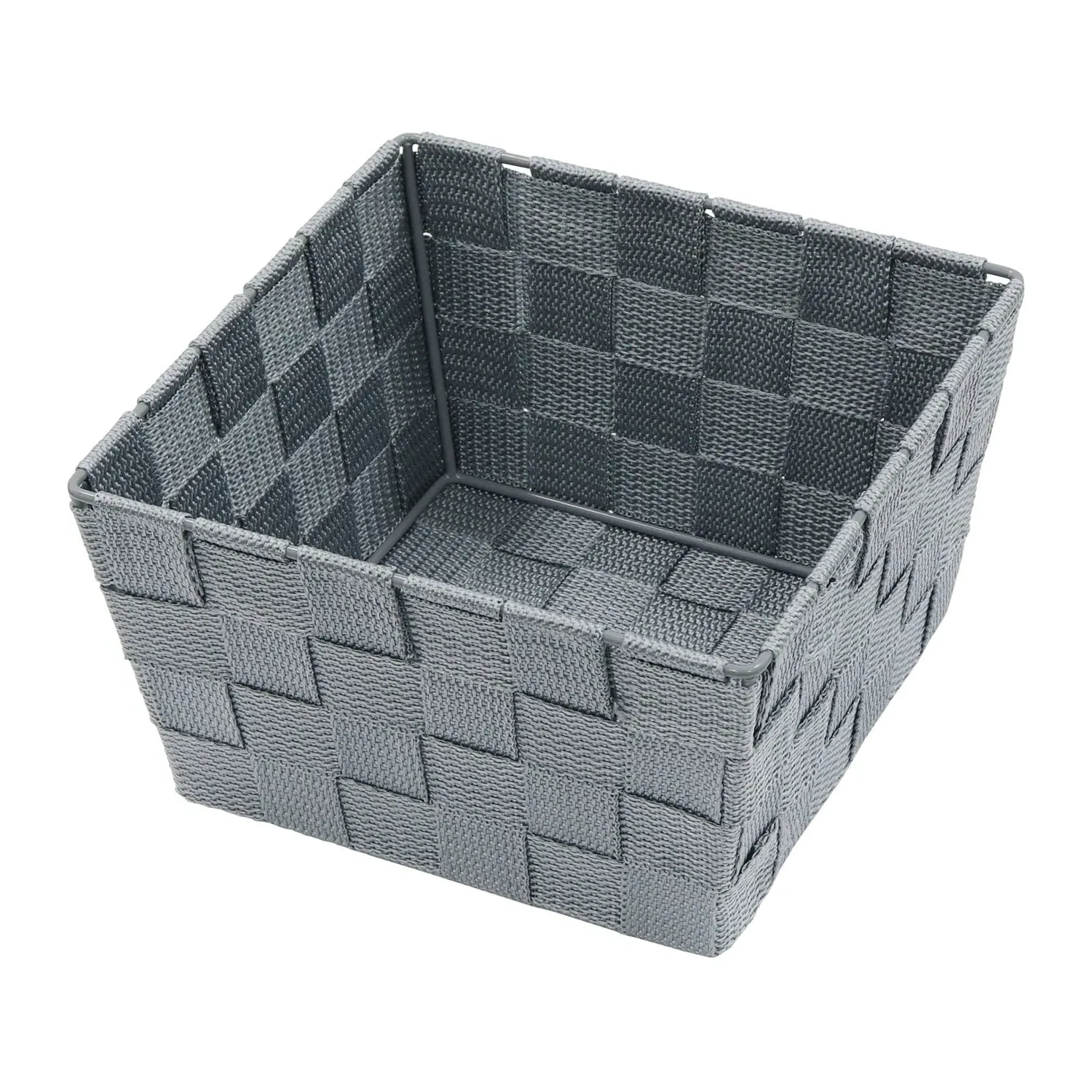 Square Storage Basket - Grey, Nylon image