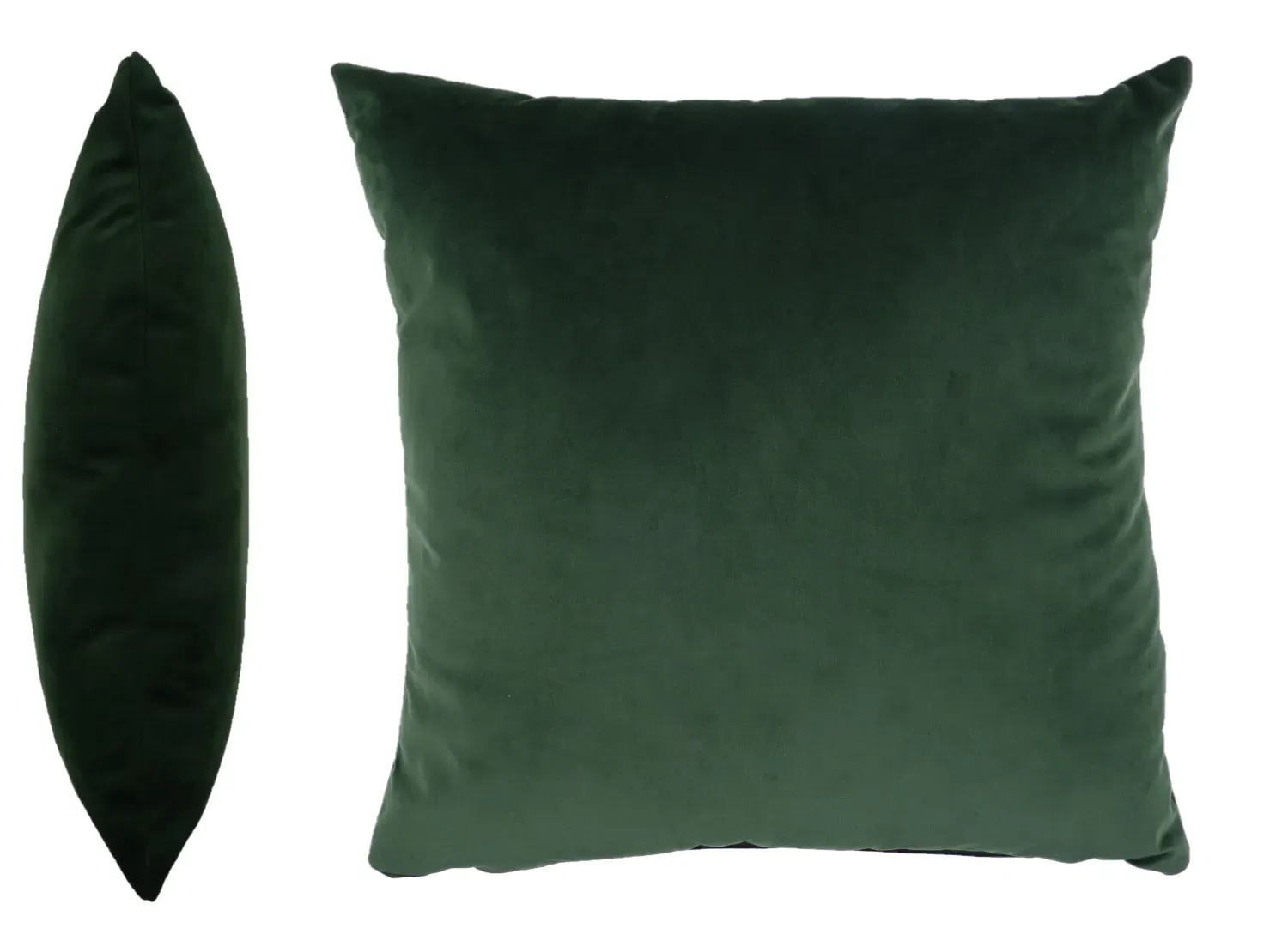 Square Velvet Cushion - Green, Velvet