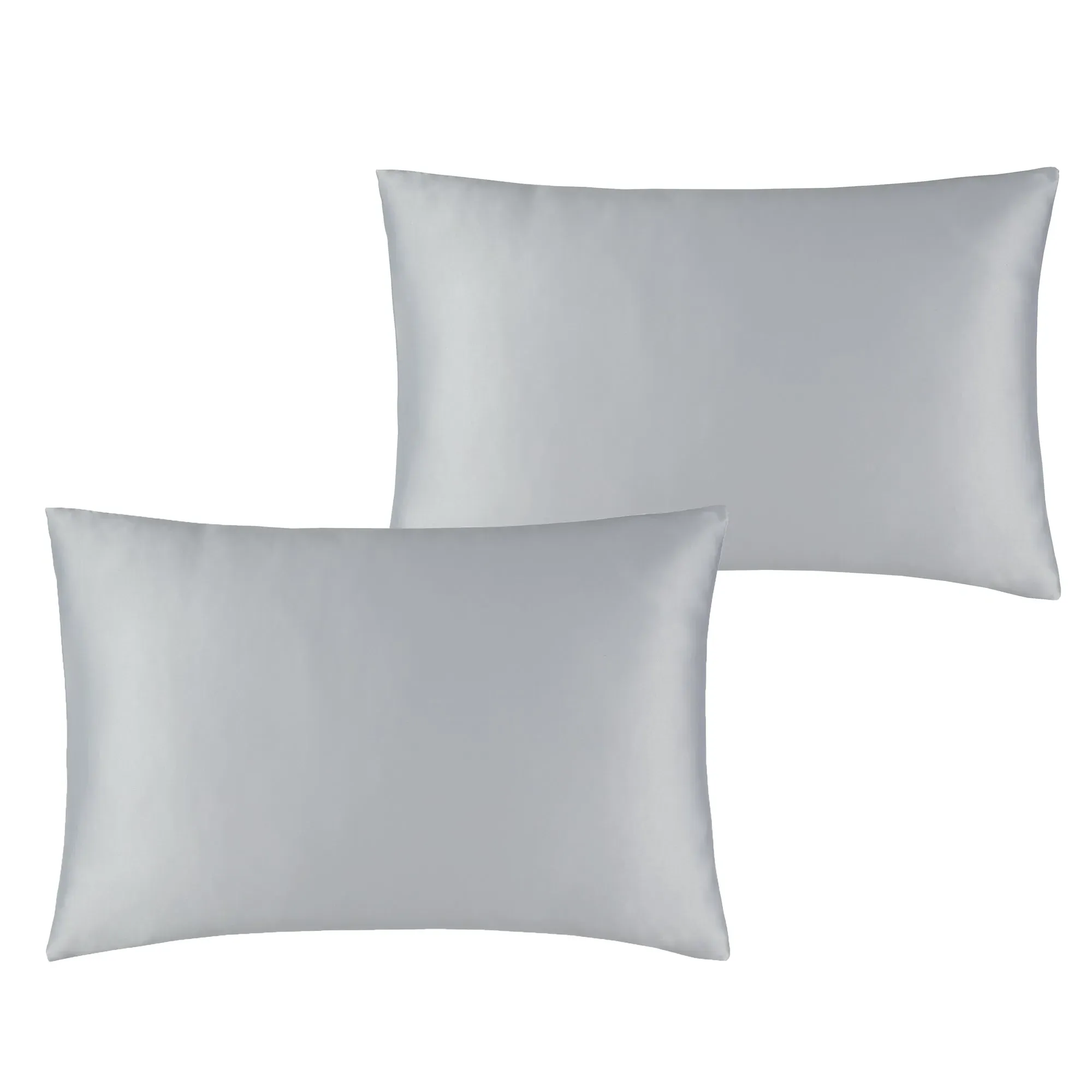 Standard Pillowcase Pair - Silver, Satin