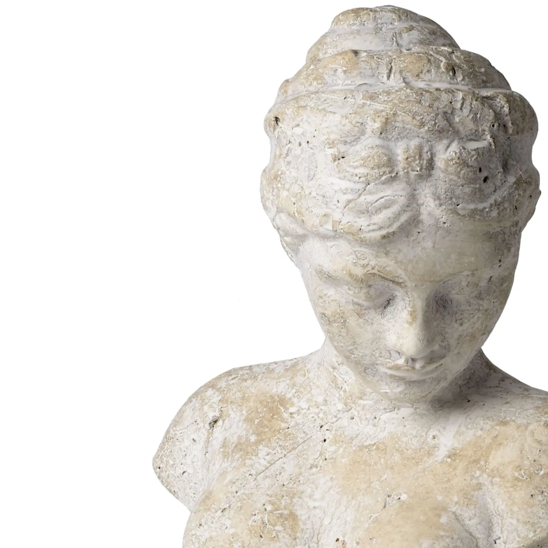 Stone Effect Woman's Head Icon - Cream by Julian Charles, image 2