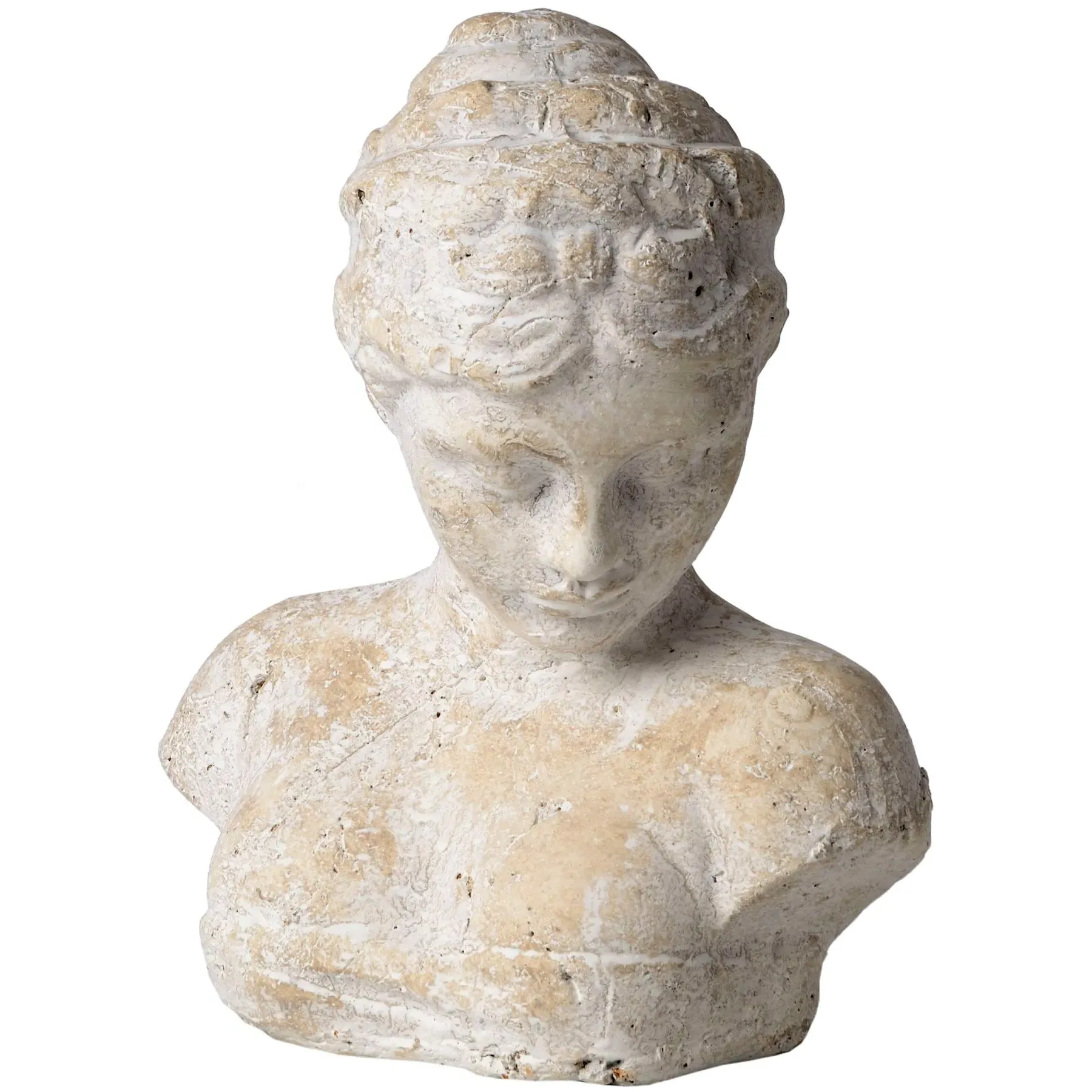 Stone Effect Woman's Head Icon - Cream by Julian Charles
