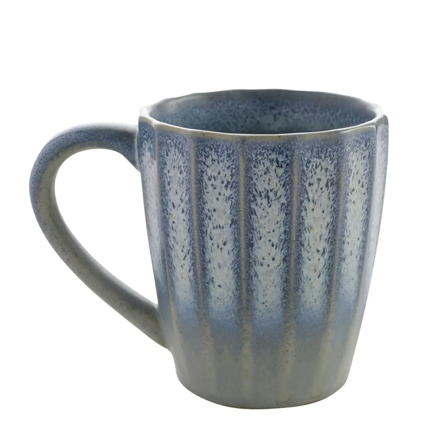 Stoneware Mug Set of 2 - Blue, Reactive Glaze image