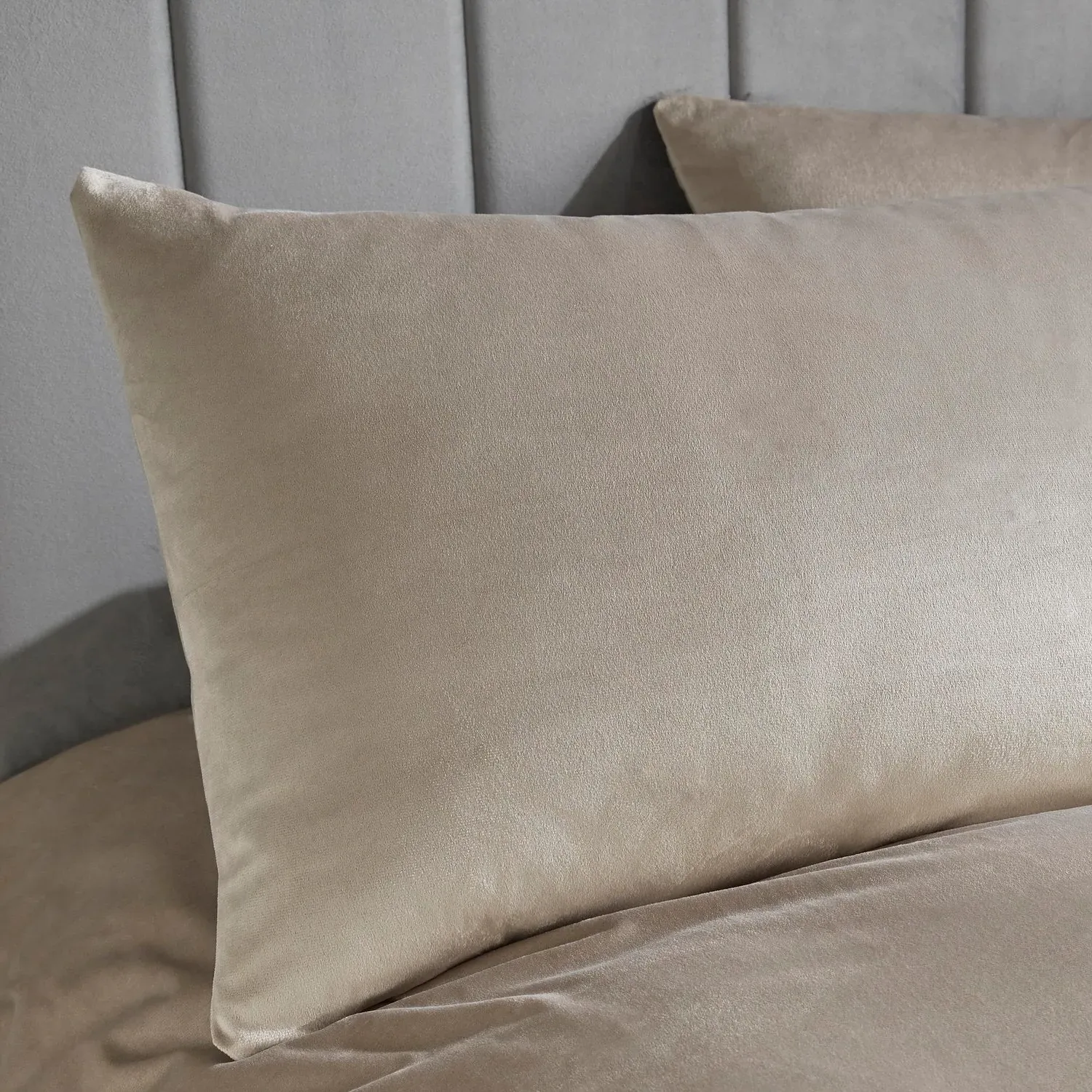 Super King Duvet Set - Natural, Linen Velvet