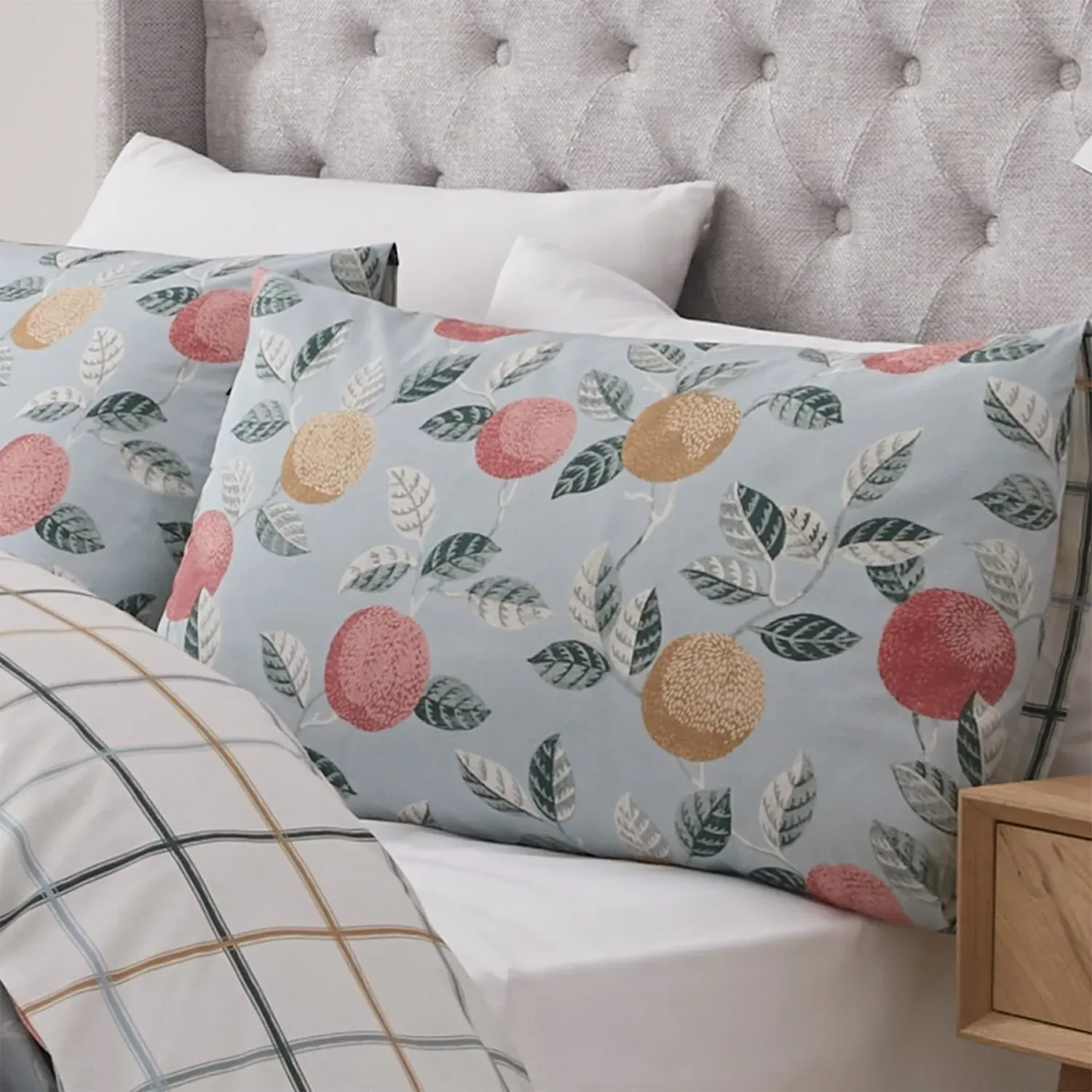 Super King Reversible Duvet Set - Green
