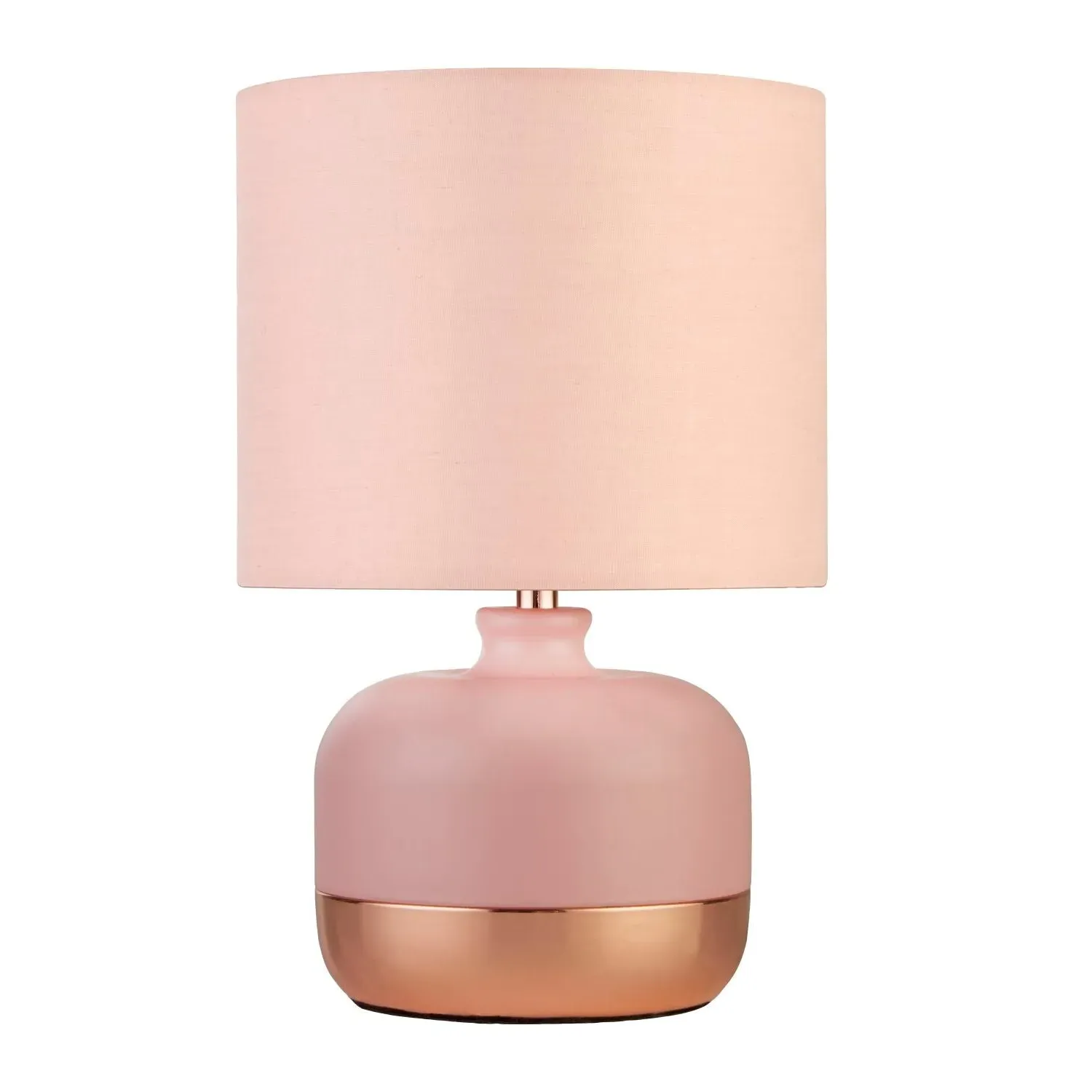 Table Lamp with Shade - Pink, Copper
