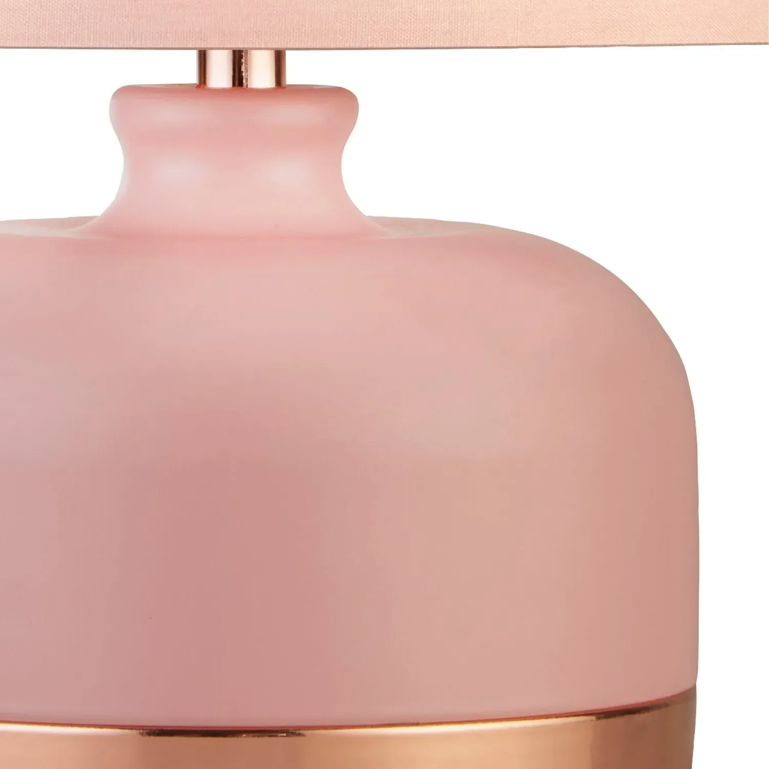 Table Lamp with Shade - Pink, Copper