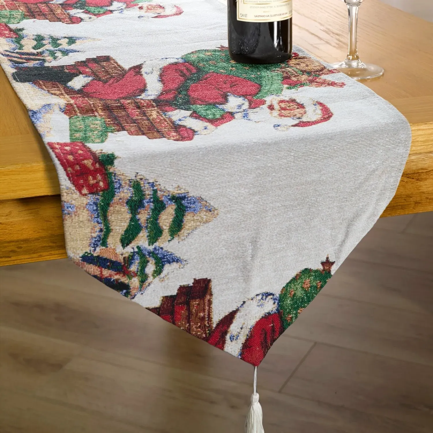 Table Runner Santa Chimney - Multi, Tapestry image