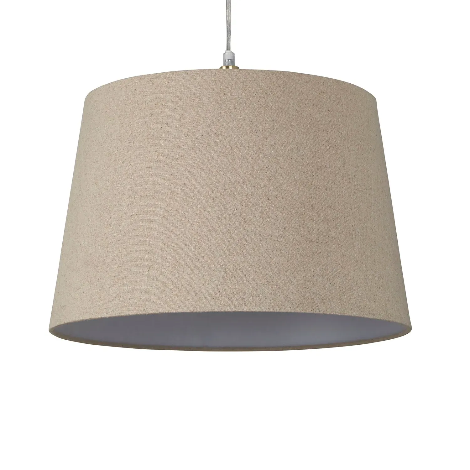 Tapered Drum Lampshade Easy Fit - Natural, Linen