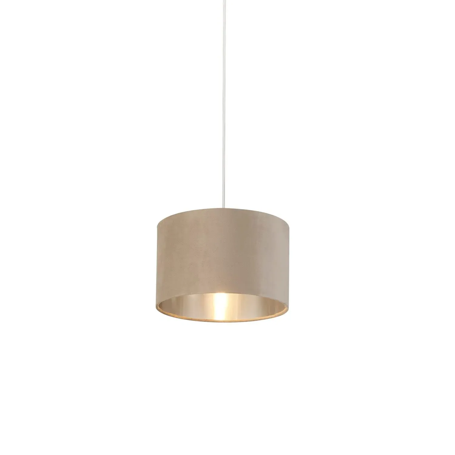 Tapered Velvet Light Shade 27cm - Taupe by Julian Charles