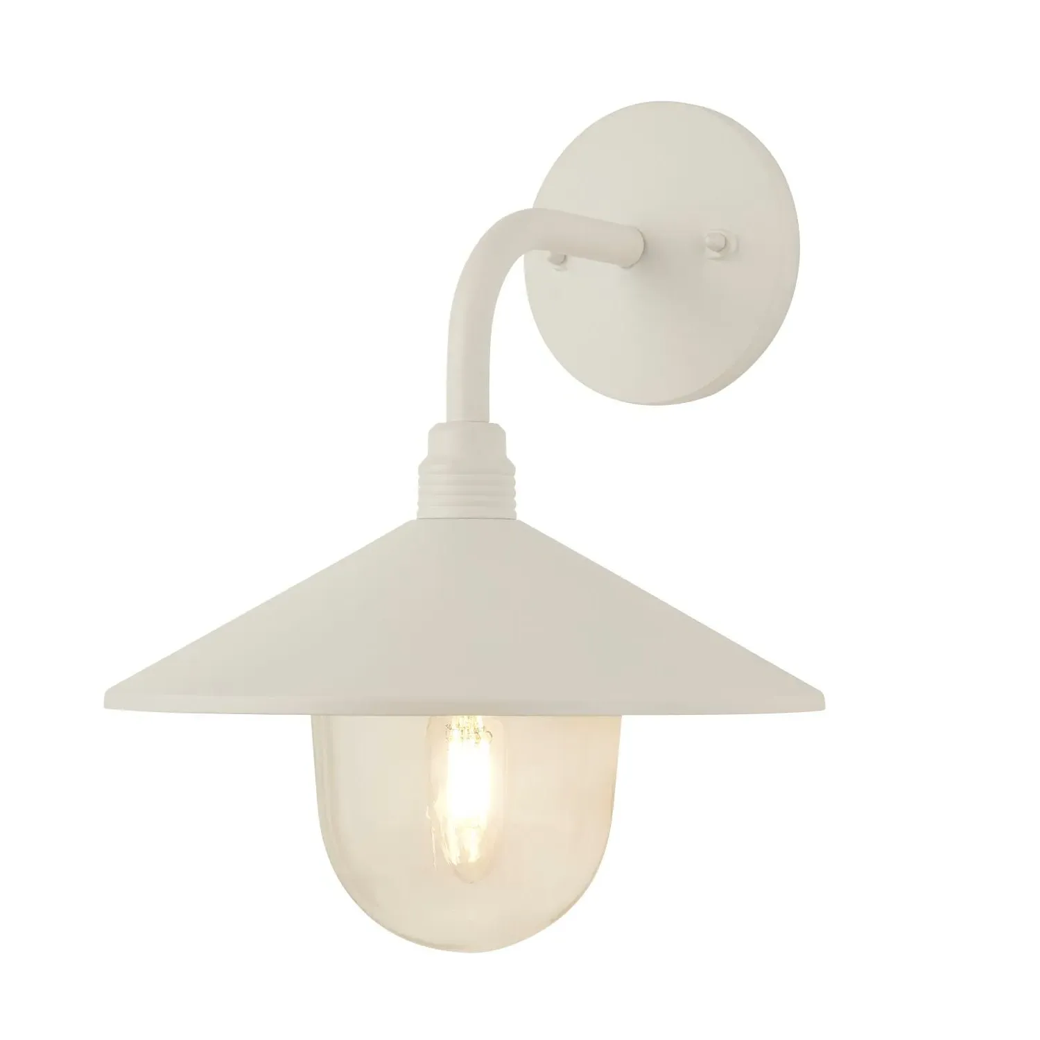 Tapered Wall Light - White, Weather Resistant